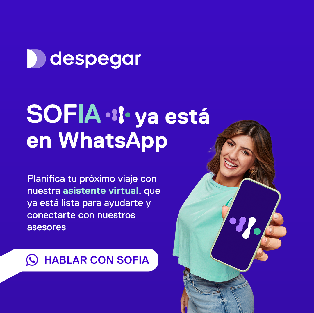 Despegar Facebook ad: Chatea con nosotros