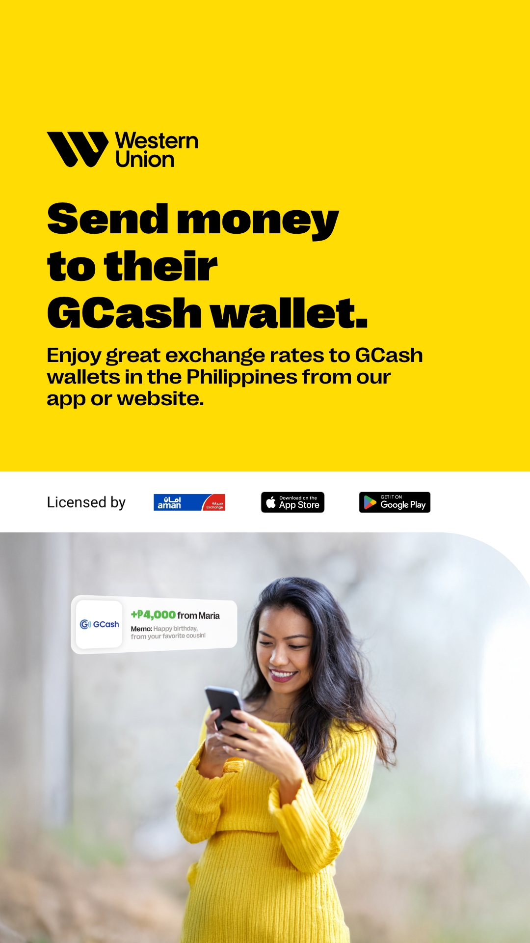 Western Union Facebook ad