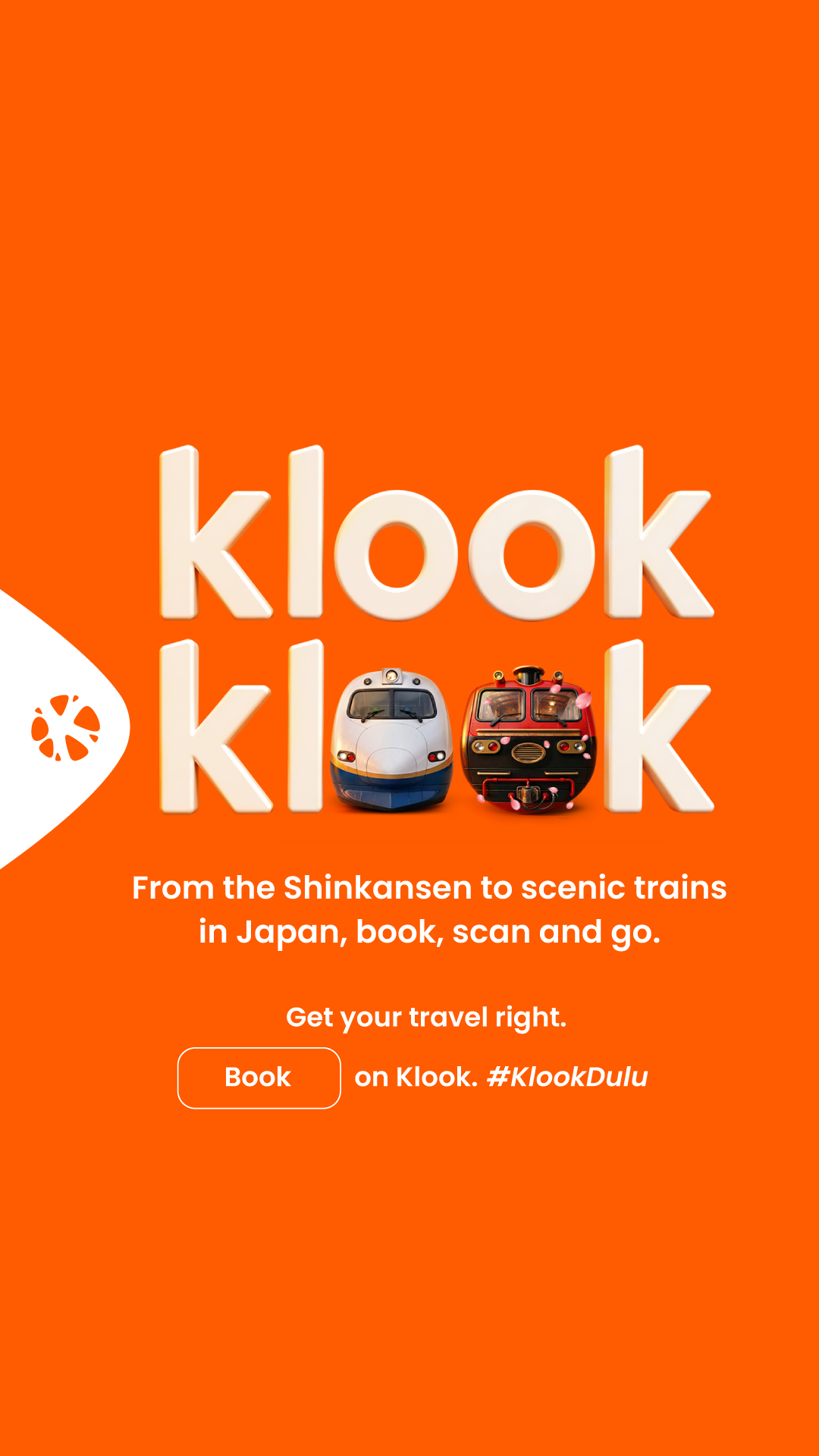 Klook Facebook ad: Book on Klook. #KlookDulu