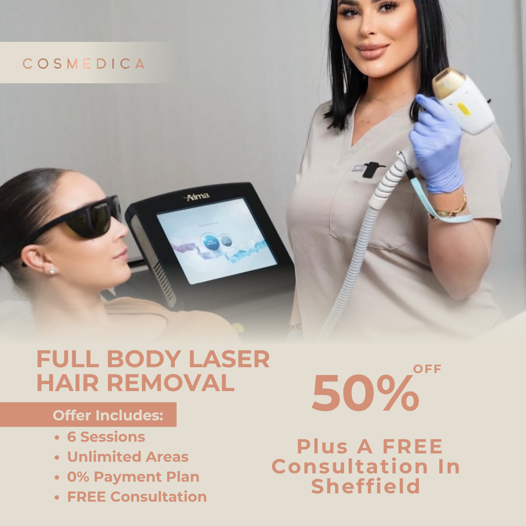 Cosmedica Facebook ad: FREE Consultation In Sheffield
