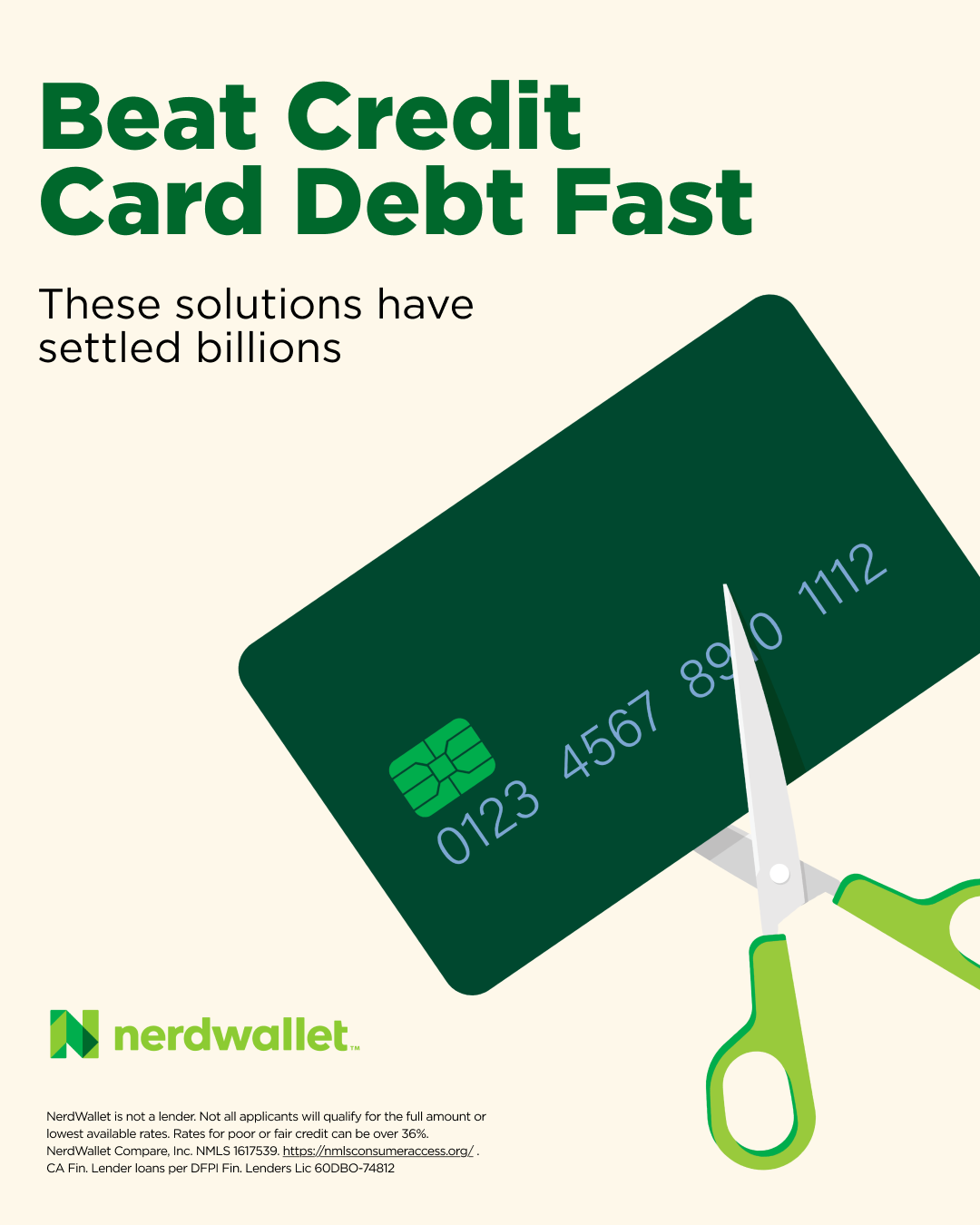 NerdWallet Facebook ad