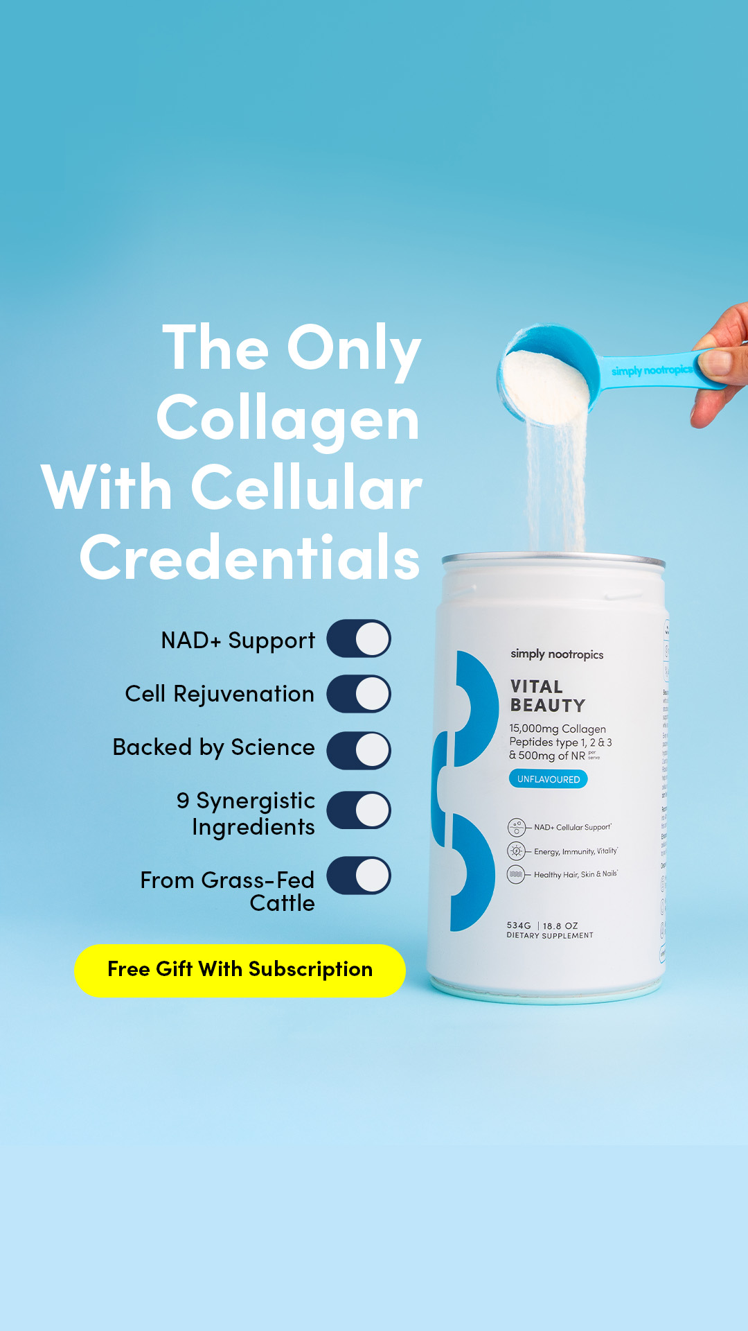 Simply Nootropics Facebook ad