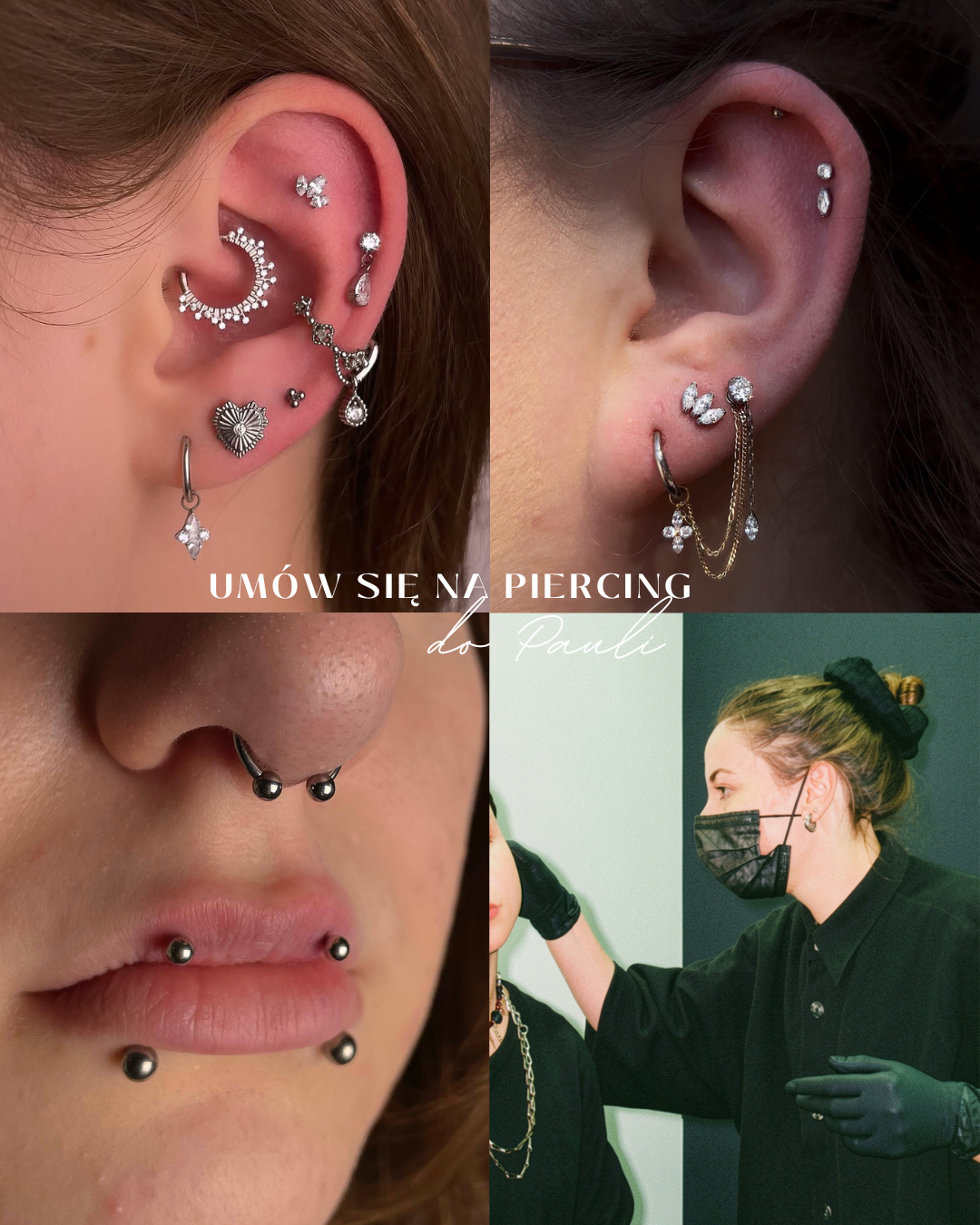 SZTORM Tattoo Studio Facebook ad: Piercing w Gdańsku