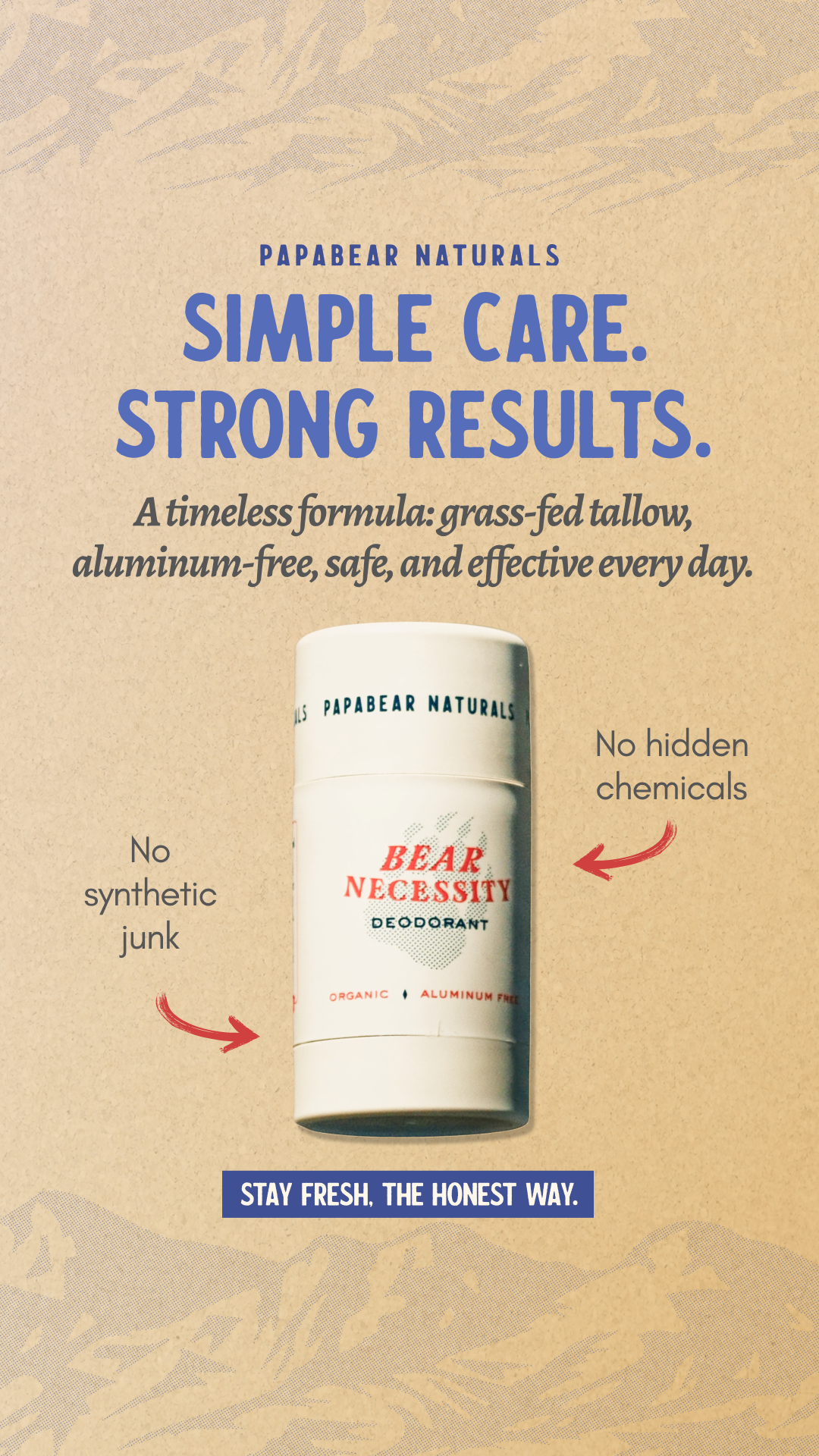 Papabear Naturals Facebook ad
