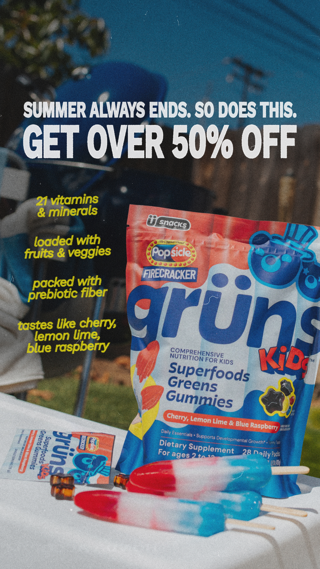 Grüns Kids Facebook ad