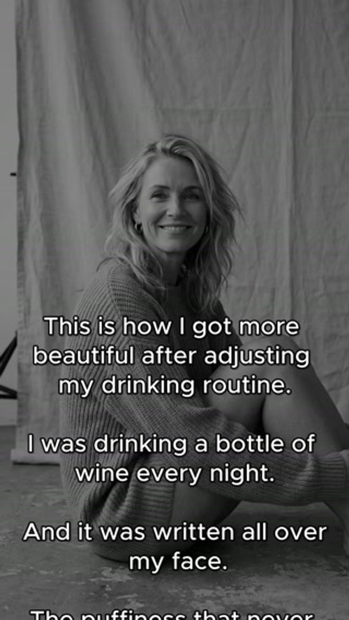 Mindful Drinking Community Facebook ad: 82% less alcohol in 30 days