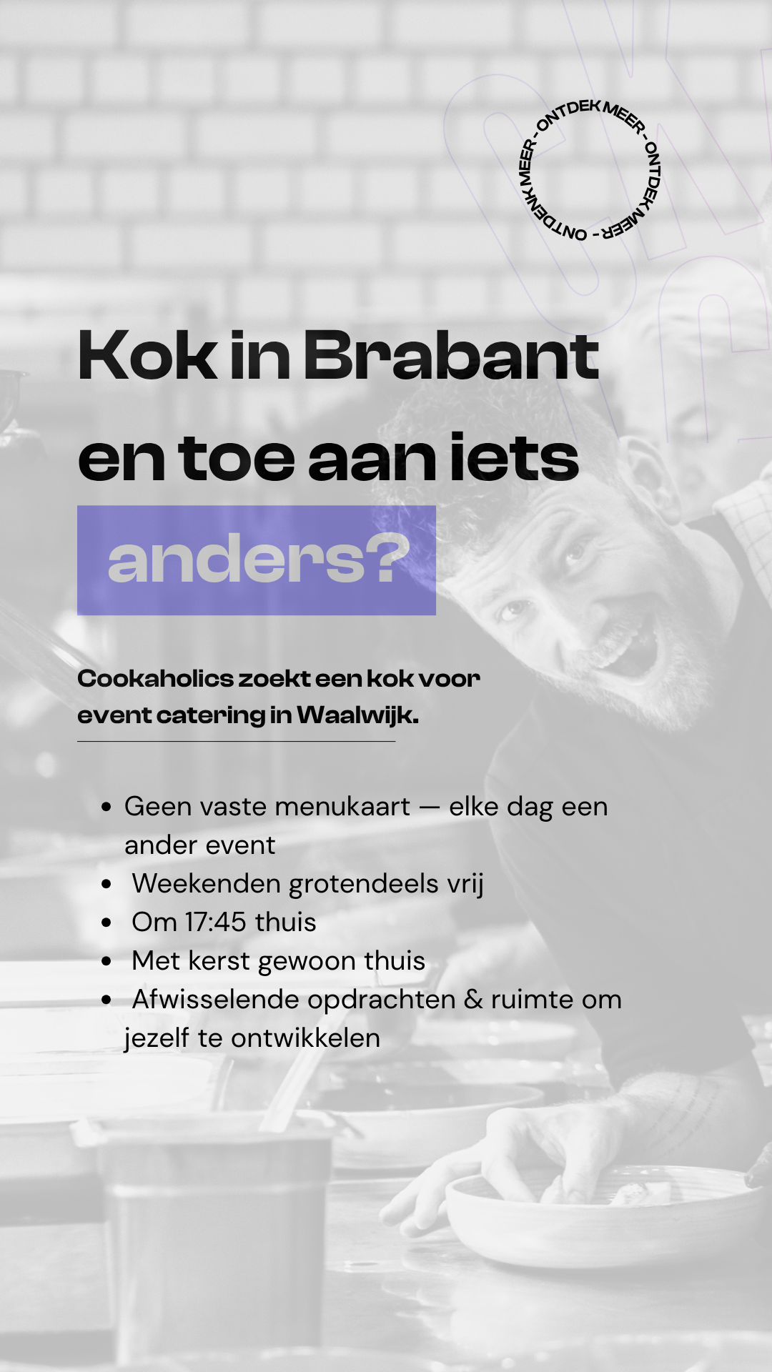 Cookaholics - Creatieve Catering Facebook ad from Jun 30, 2026