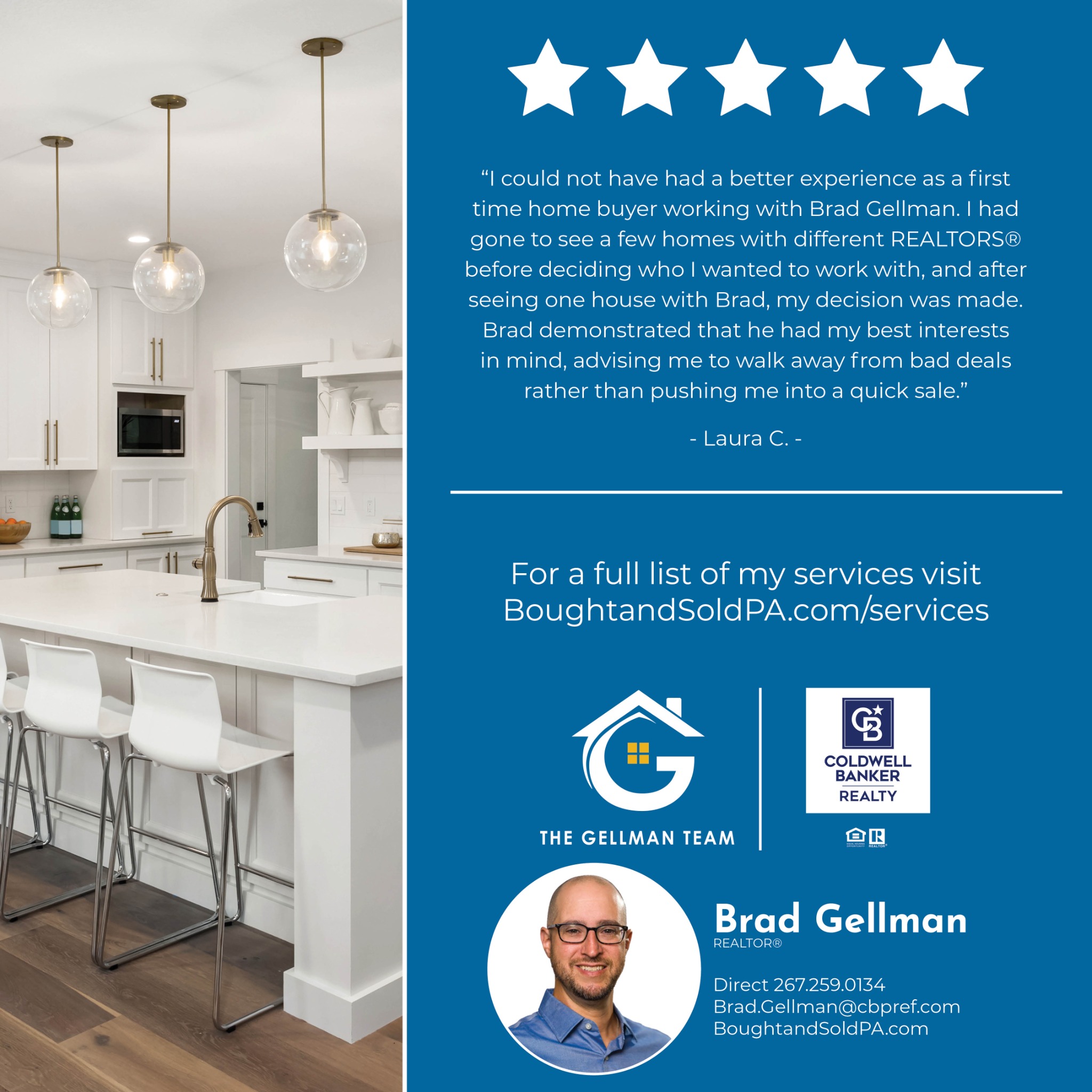 Brad Gellman Realtor Facebook ad