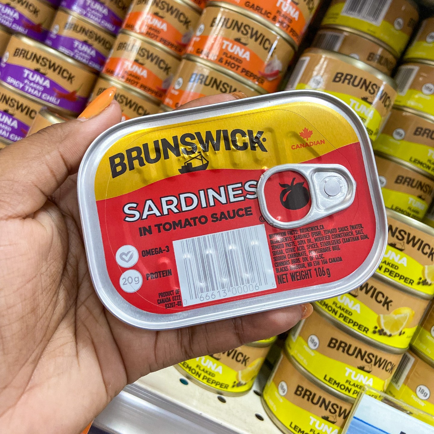 Brunswick Trinidad & Tobago Facebook ad: follow us for great snacking options made with…