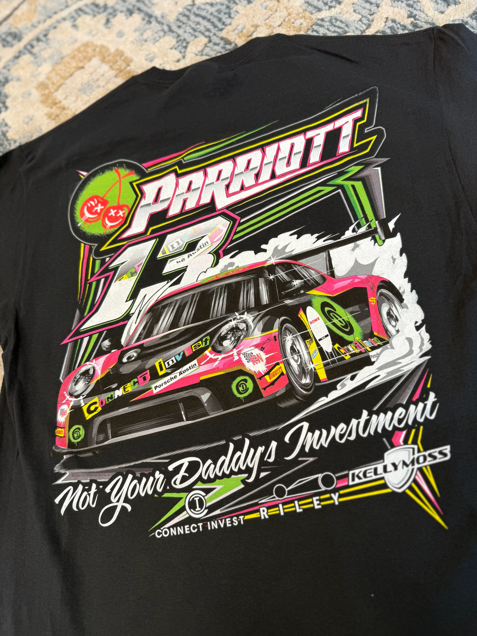 BlackAcid Custom Racing Apparel Facebook ad: Race Merch That Actually Turns Heads