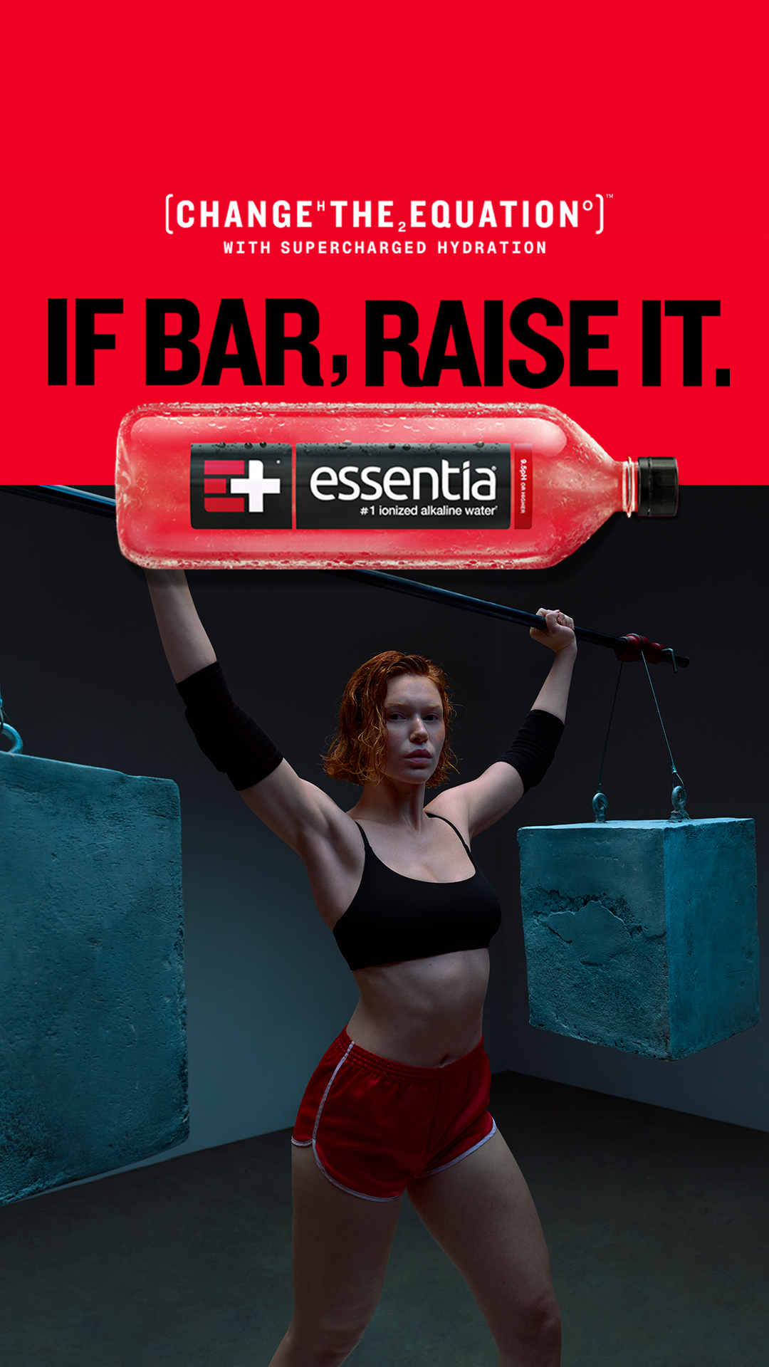 Essentia Water Facebook ad