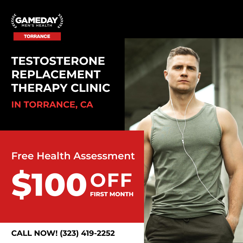Gameday Men's Health - Torrance, CA Facebook ad: Low T? Take the First Step Toward a Stronger You