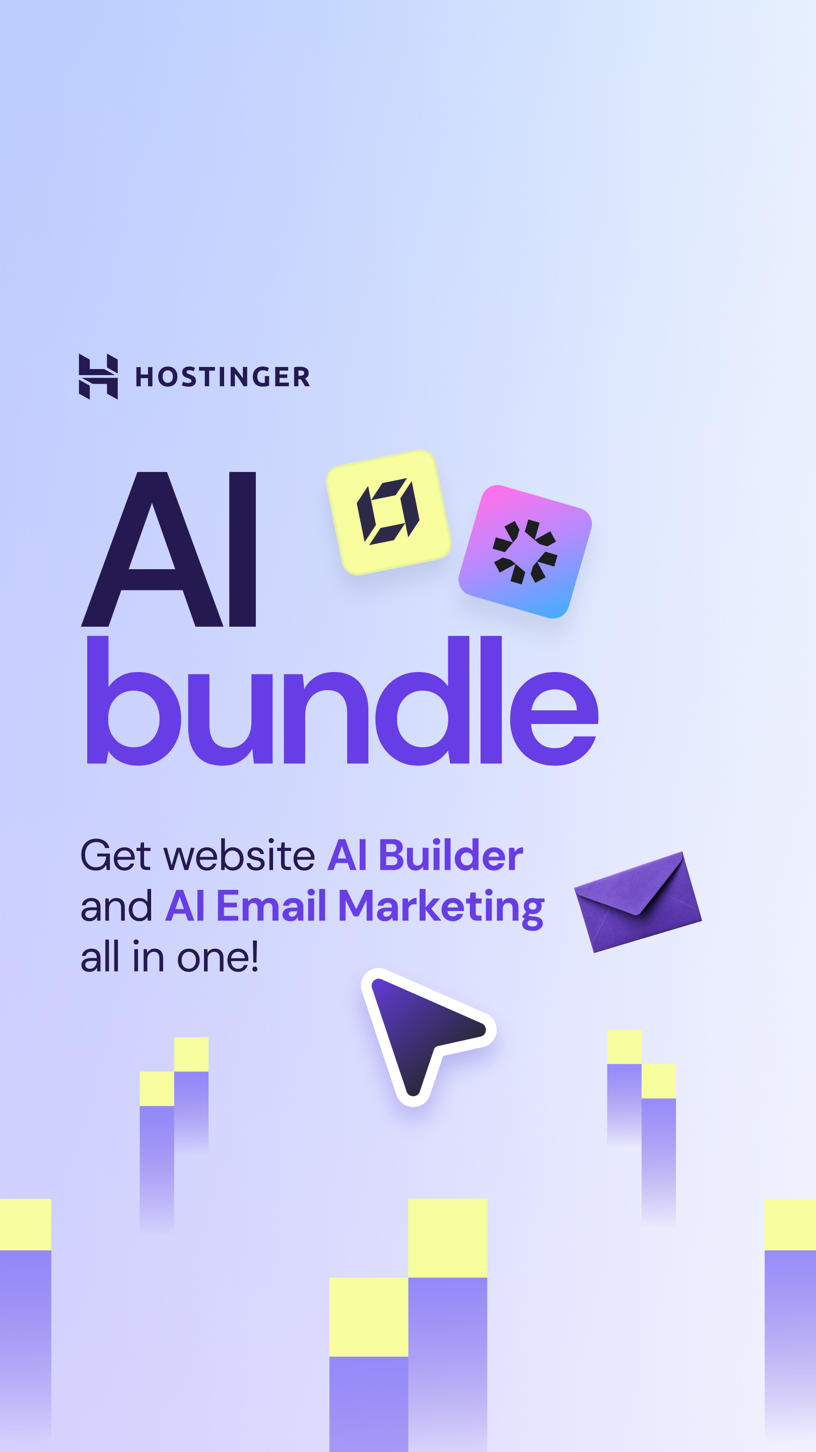 Hostinger Facebook ad: Hostinger Agents help run your business