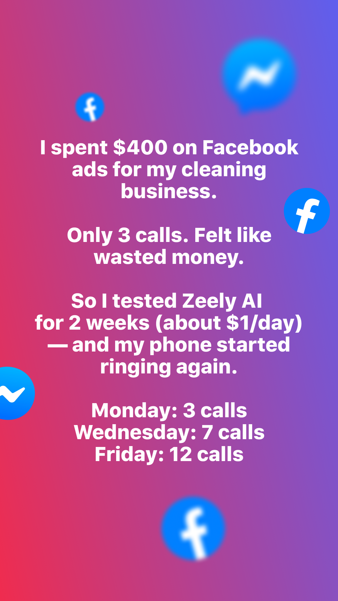 Zeely Facebook ad