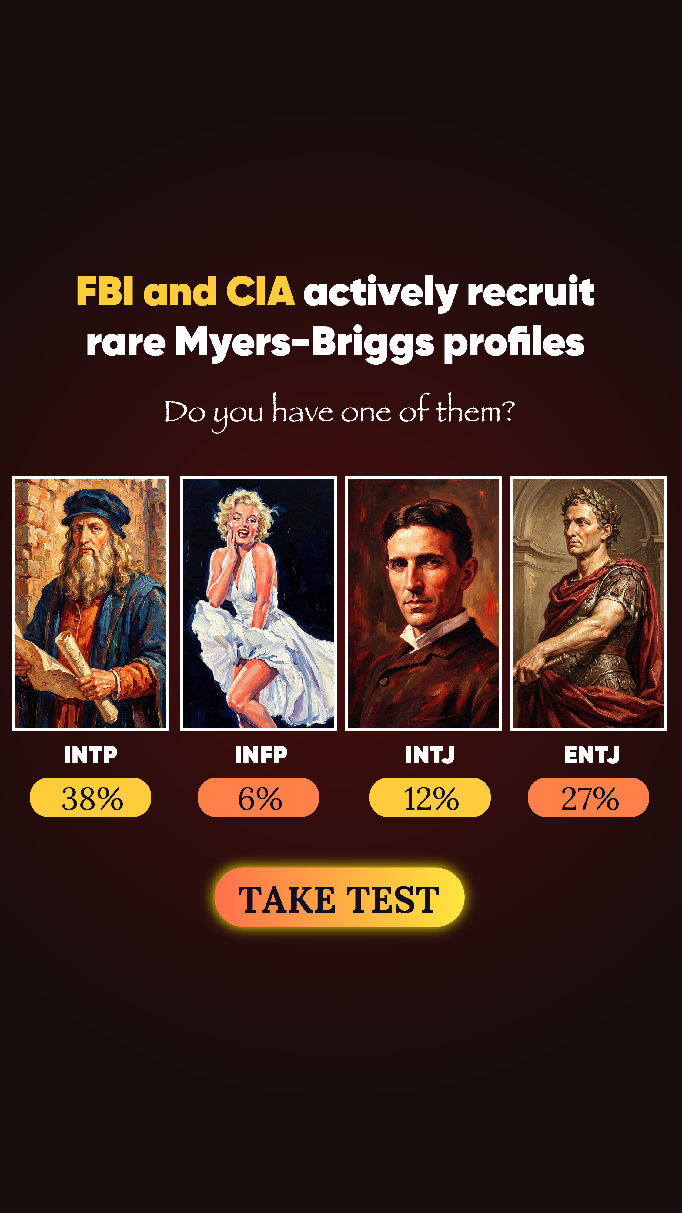 Personality Type Facebook ad