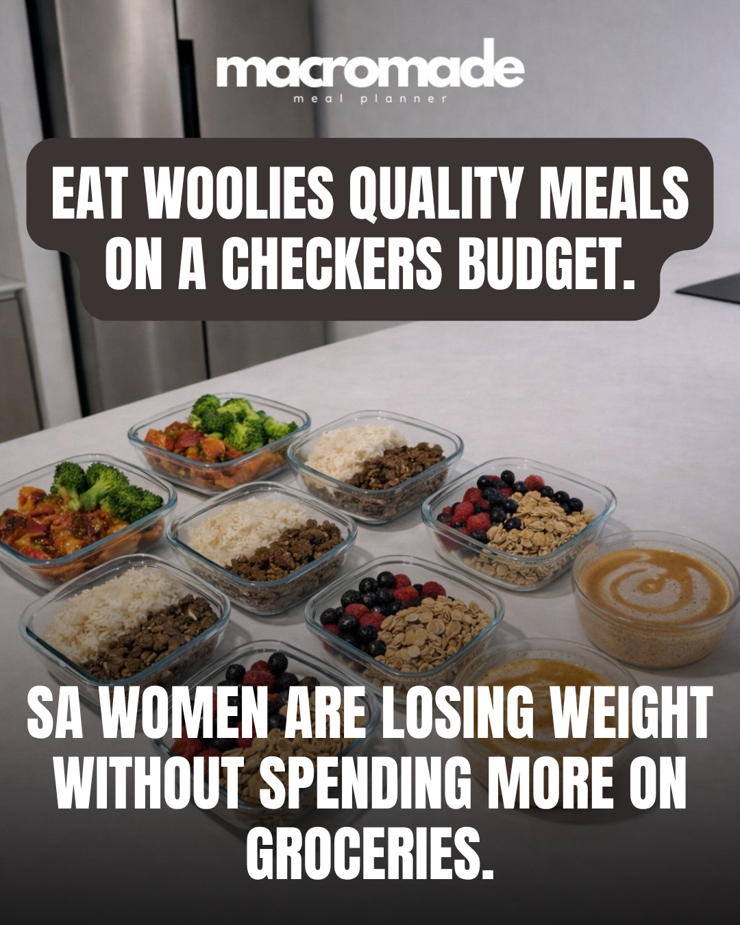 Macromade Meal Planner Facebook ad: Lose Weight Without Spending More