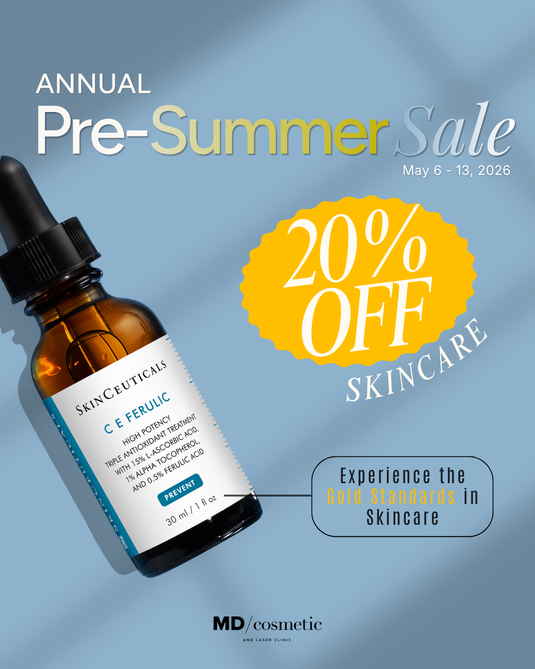 MD Cosmetic and Laser Clinic Facebook ad: Our Biggest Event of the Season!