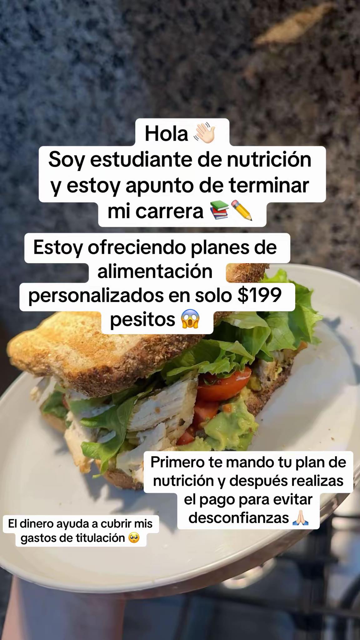 Nutricion Consciente Facebook ad: Primero recibes tu plan → luego pagas