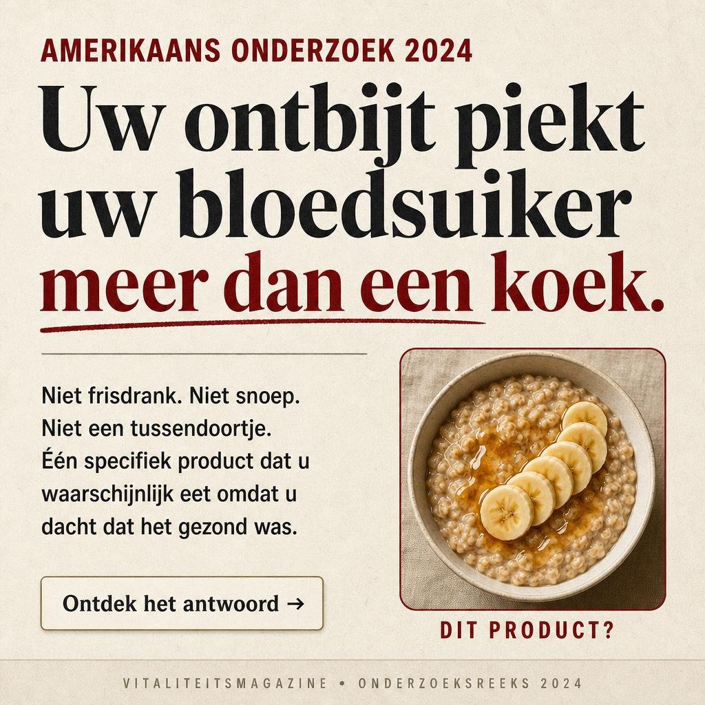 Vitaliteitsmagazine nl Facebook ad: Uw ontbijt piekt uw bloedsuiker meer dan een koek