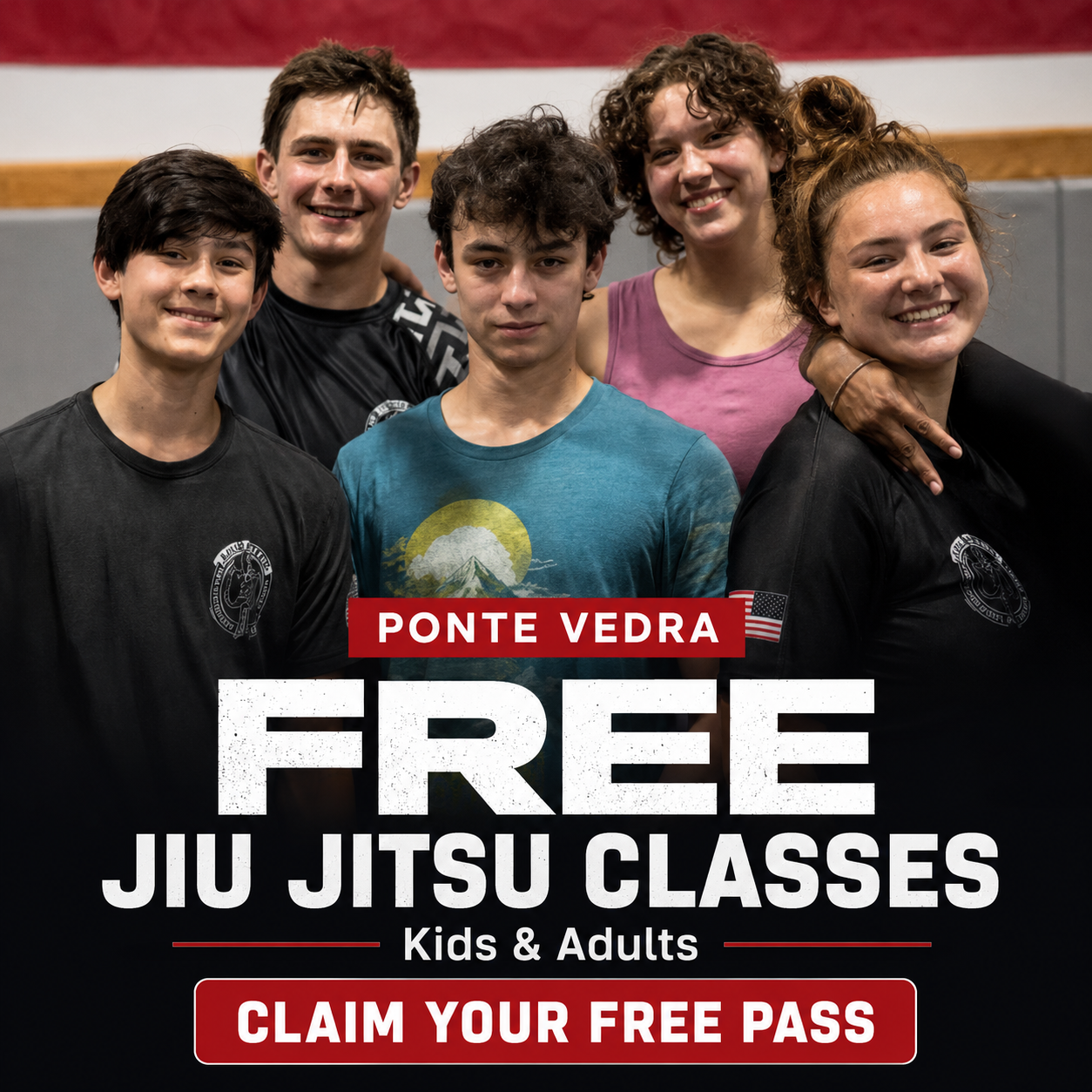 Protactx Brazilian Jiu Jitsu Facebook ad: Free Jiu Jitsu Classes (Yes, Actually Free)