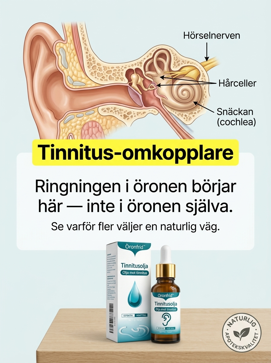 Nordic Essence Beauty Facebook ad: En naturlig lösning mot yrsel och öronsus