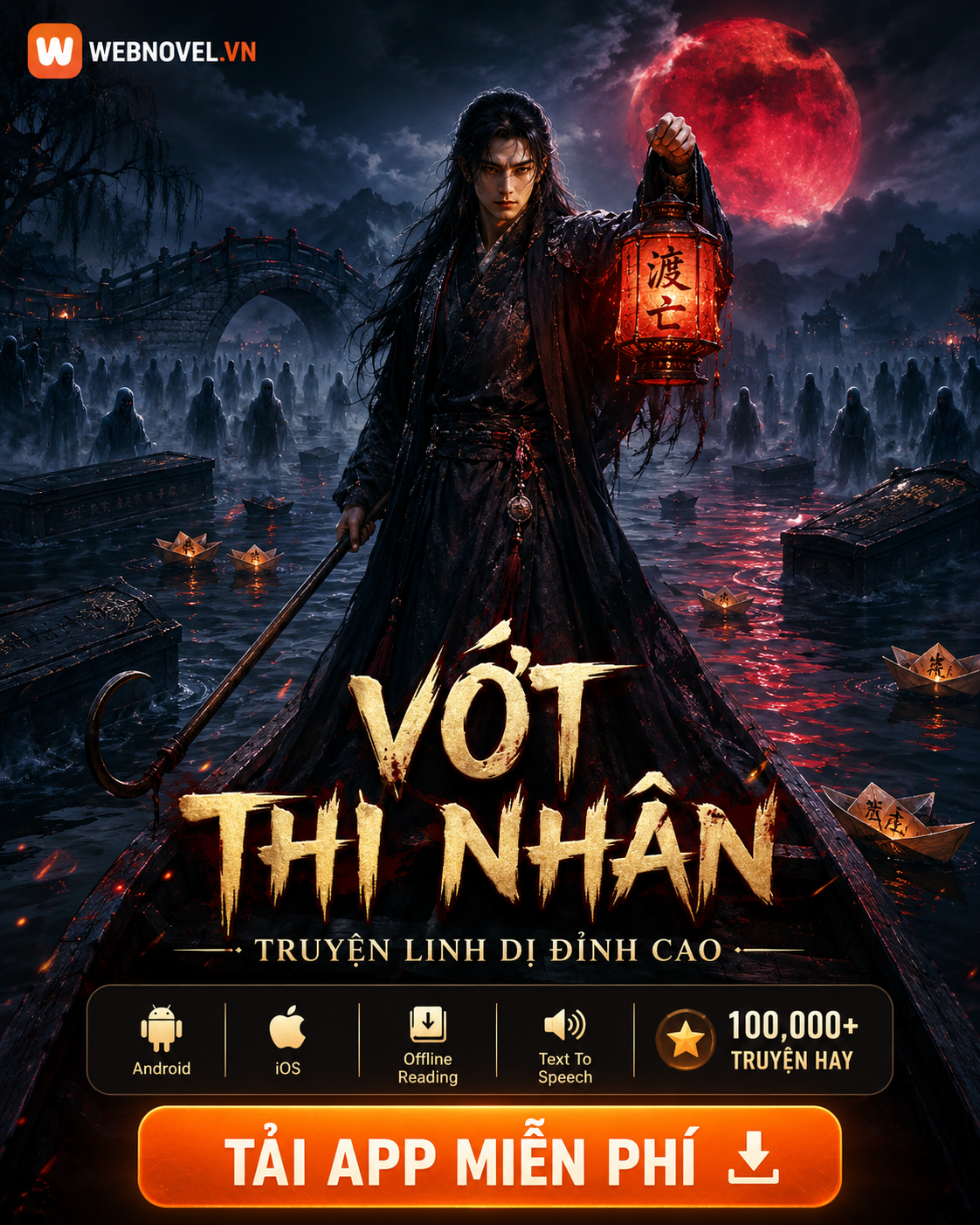Webnovel.vn Facebook ad: Top 1 Truyện Linh Dị Trên Qidian