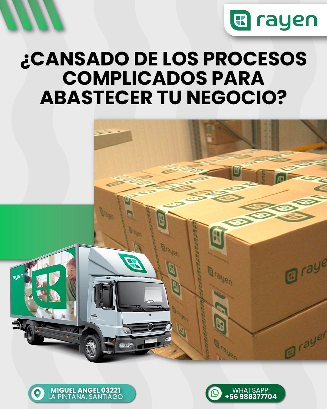 Comercializadora Rayen S.A. Facebook ad: Abastecemos tu restaurante