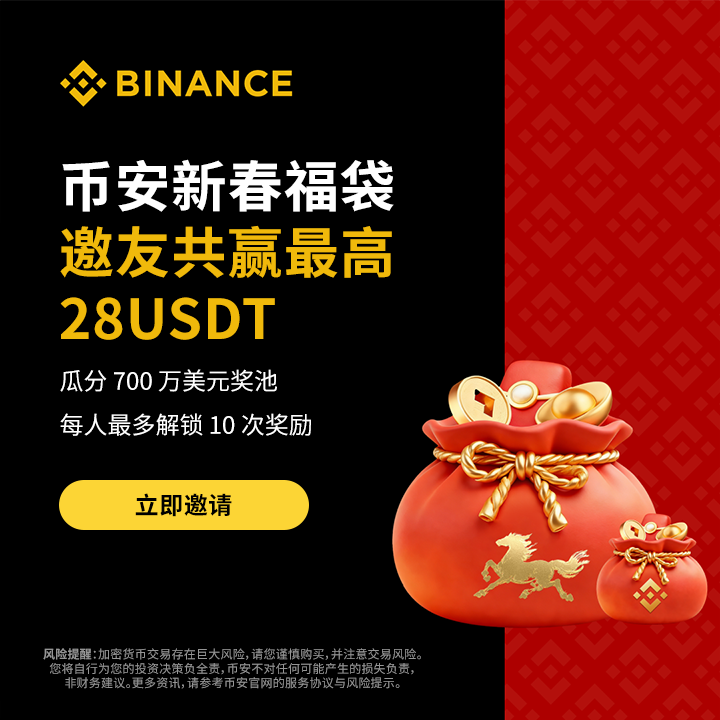 ShineYea Facebook ad: 新春邀友 双方各赢最高 28USDT 福袋
