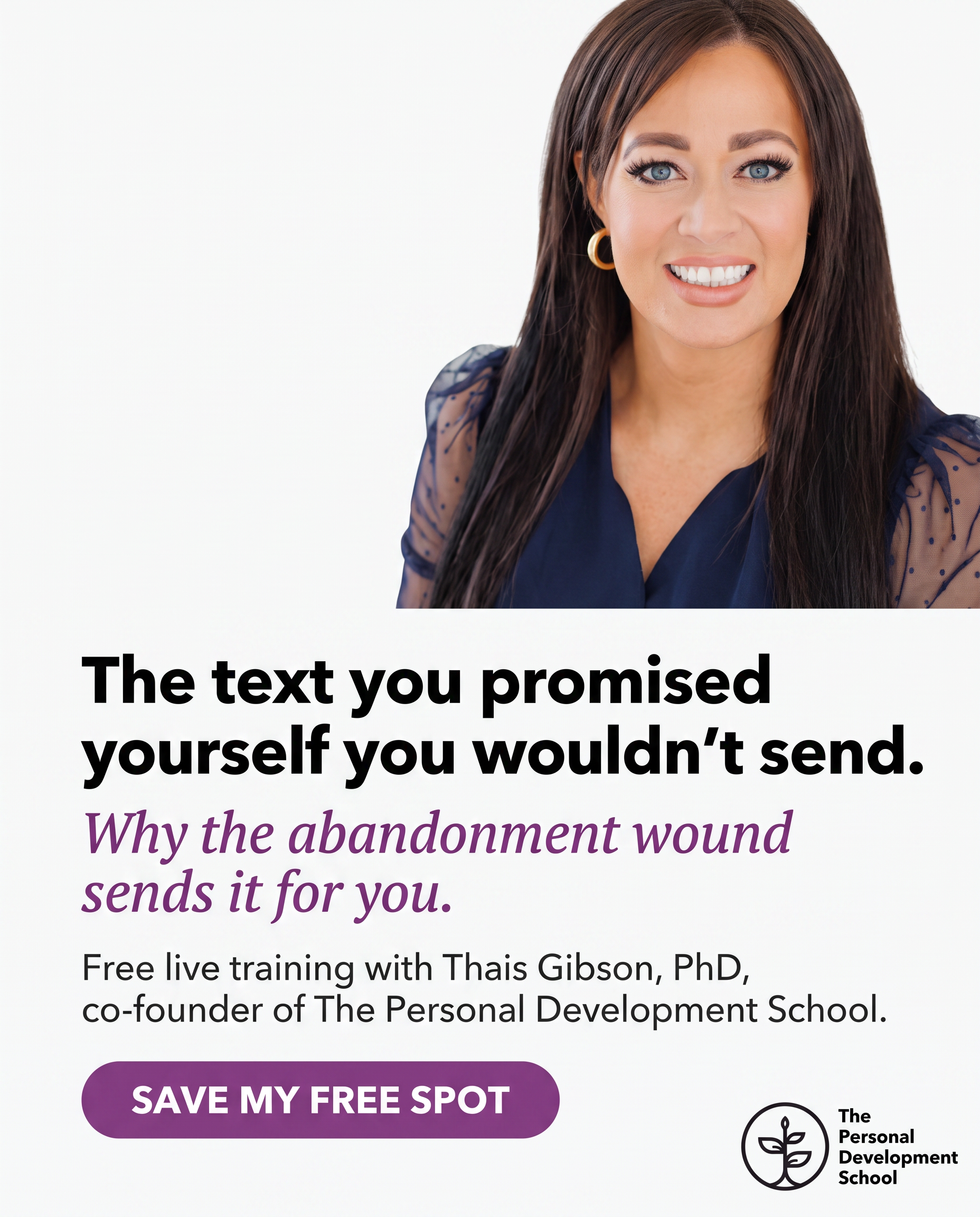 The Personal Development School Facebook ad