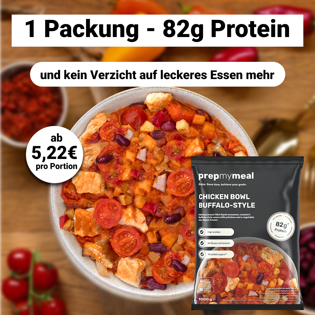 prepmymeal Facebook ad: Leckere Gerichte direkt zu dir geliefert