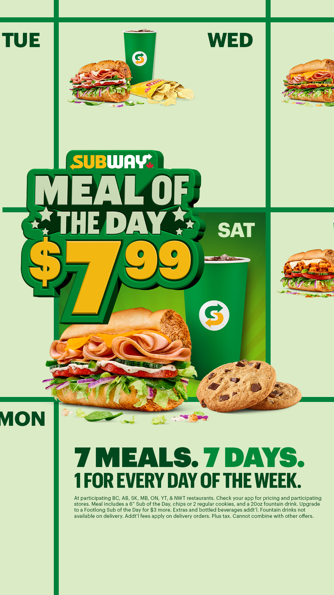 Subway Canada Facebook ad
