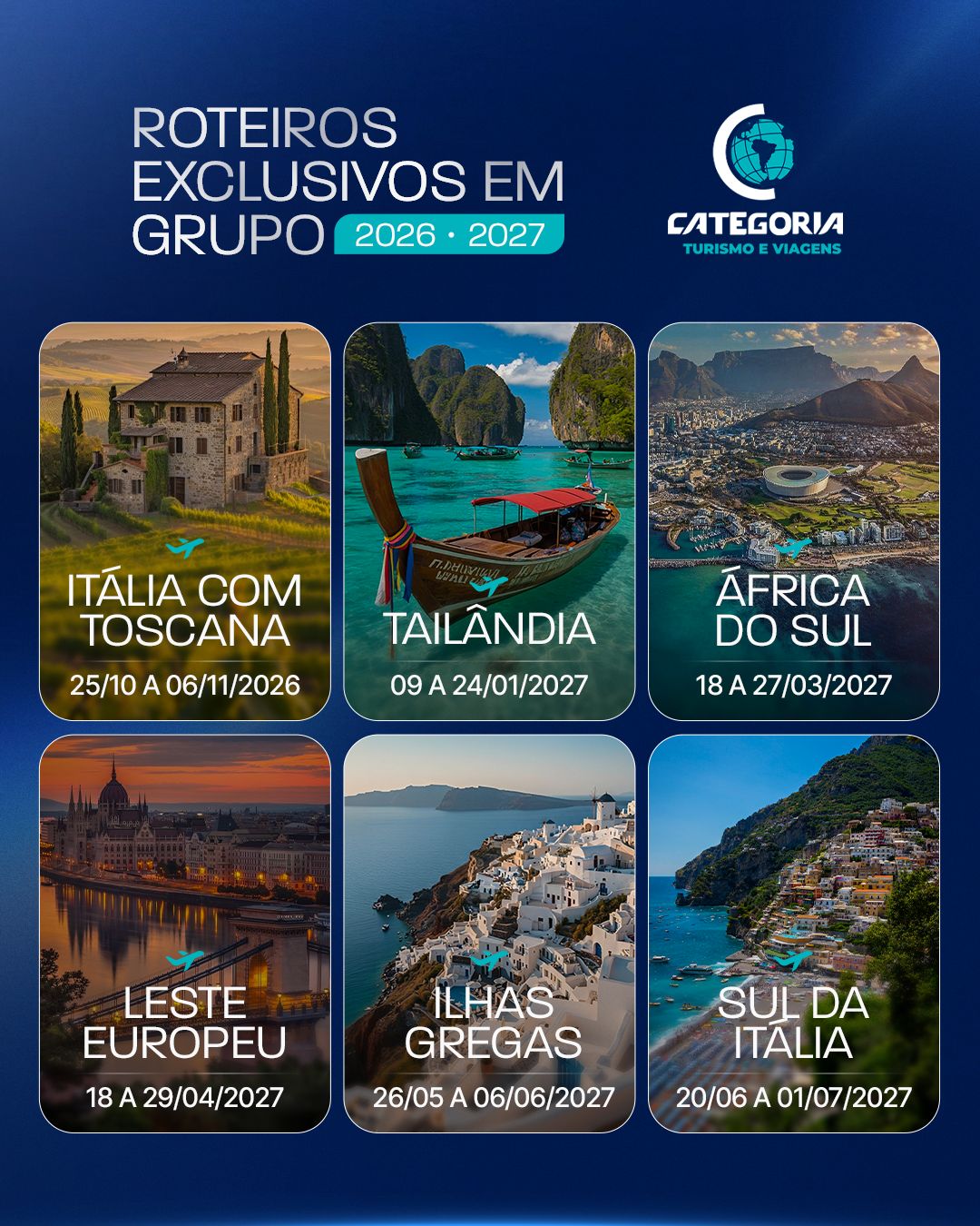 Categoria Turismo Facebook ad: Grupos 2027