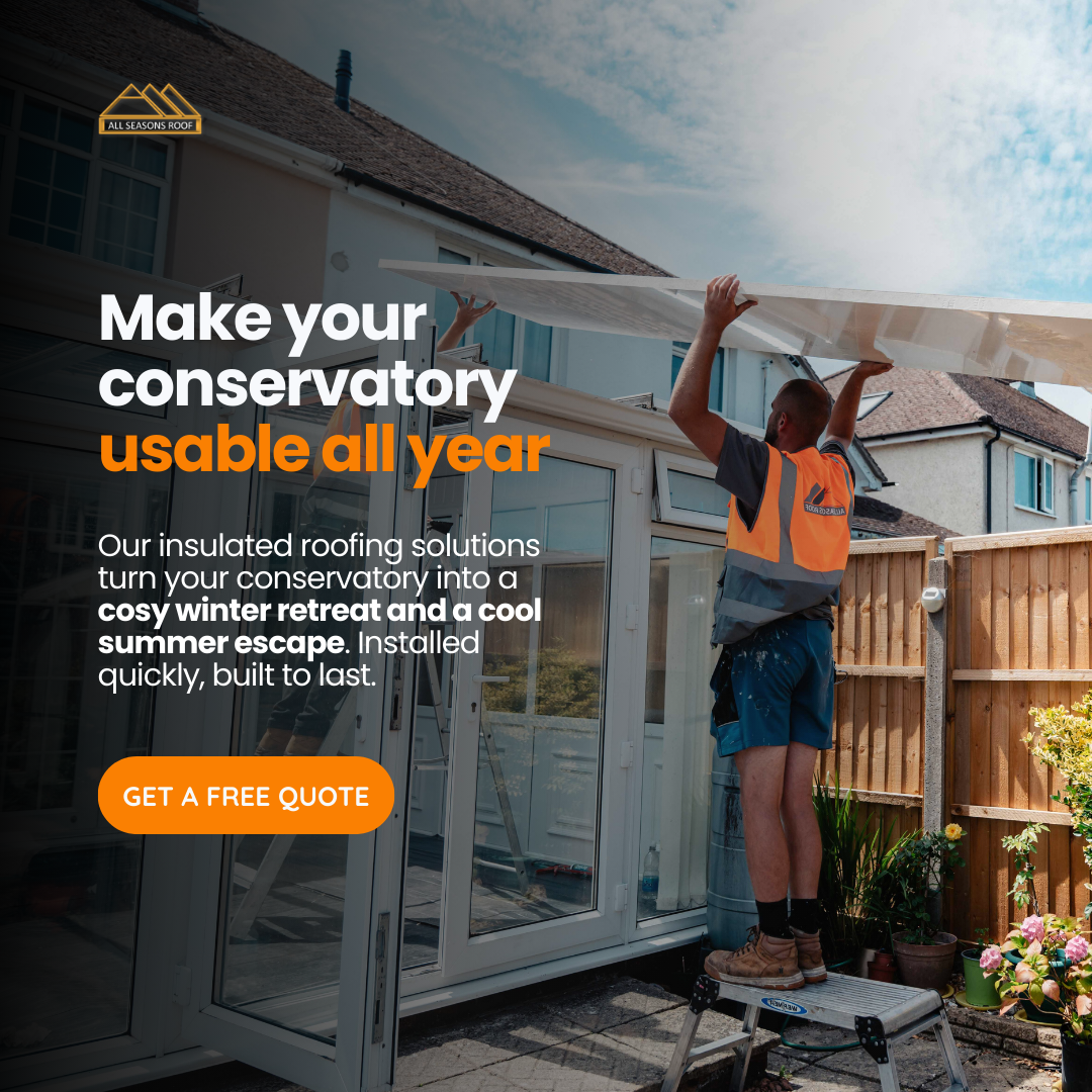 All Seasons Roof Facebook ad from Dec 5, 2025