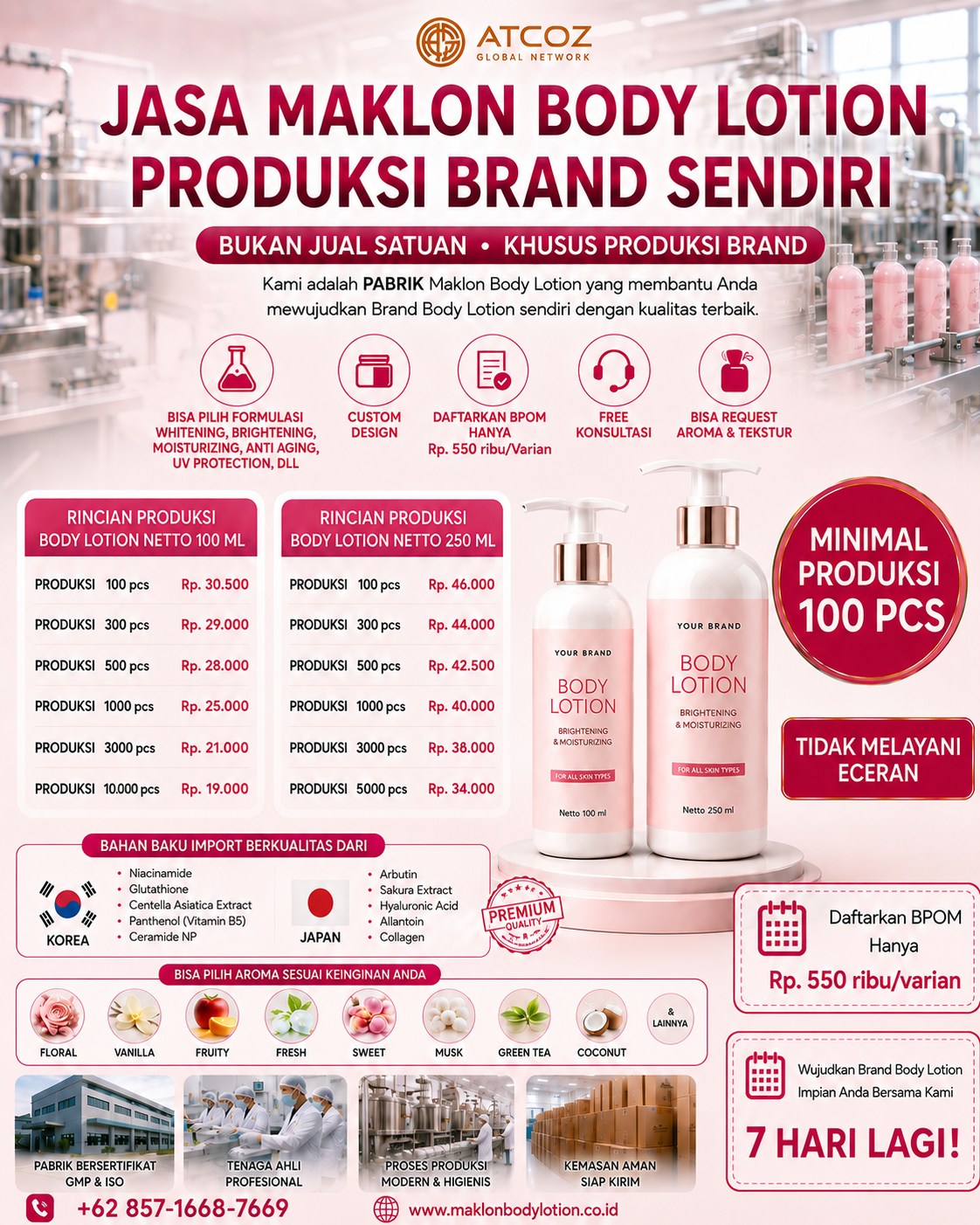 Maklon Skincare Facebook ad: PROMO MAKLON BODY LOTION BRAND SENDIRI