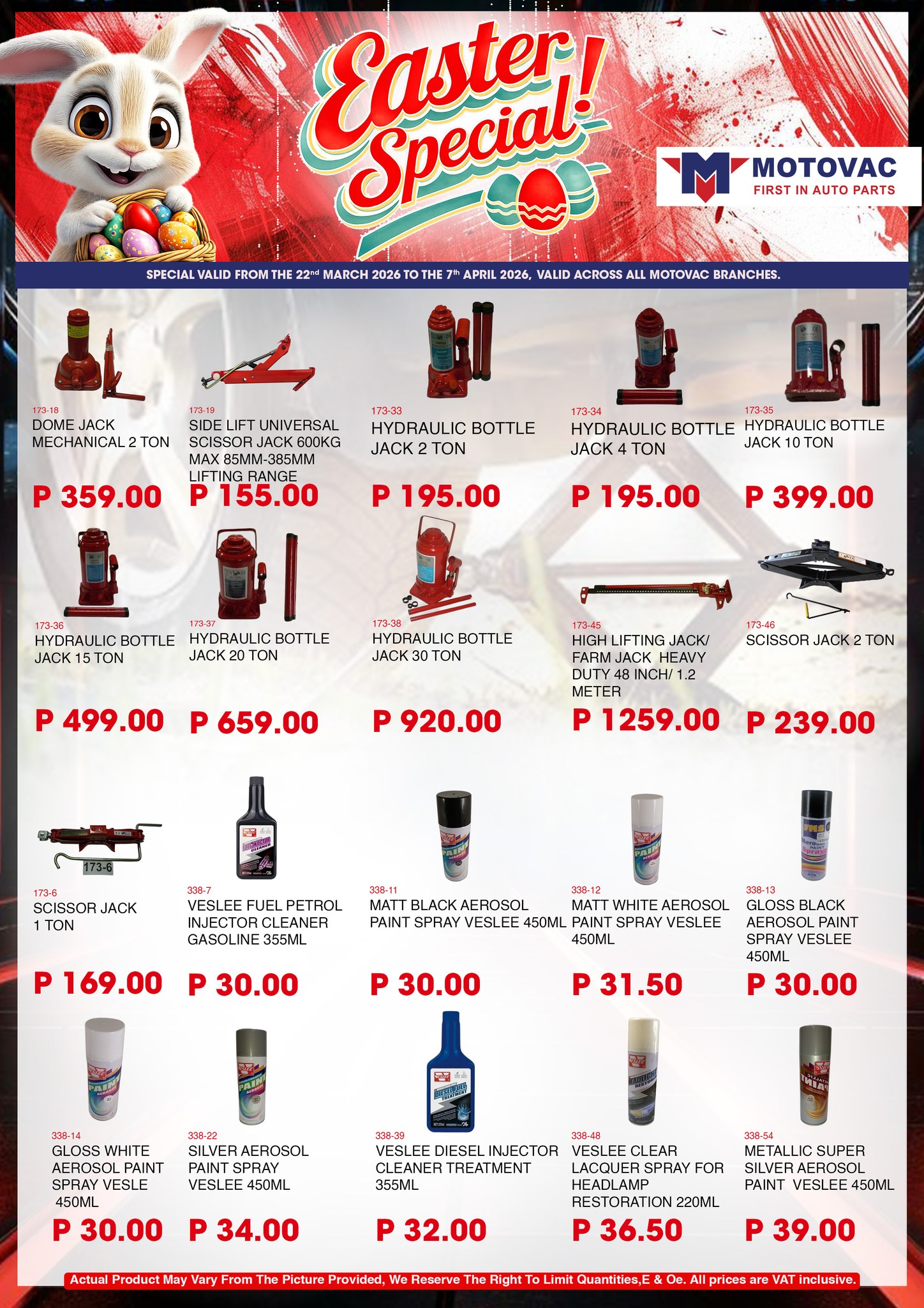Motovac Facebook ad: EASTER SPECIAL IS HERE!