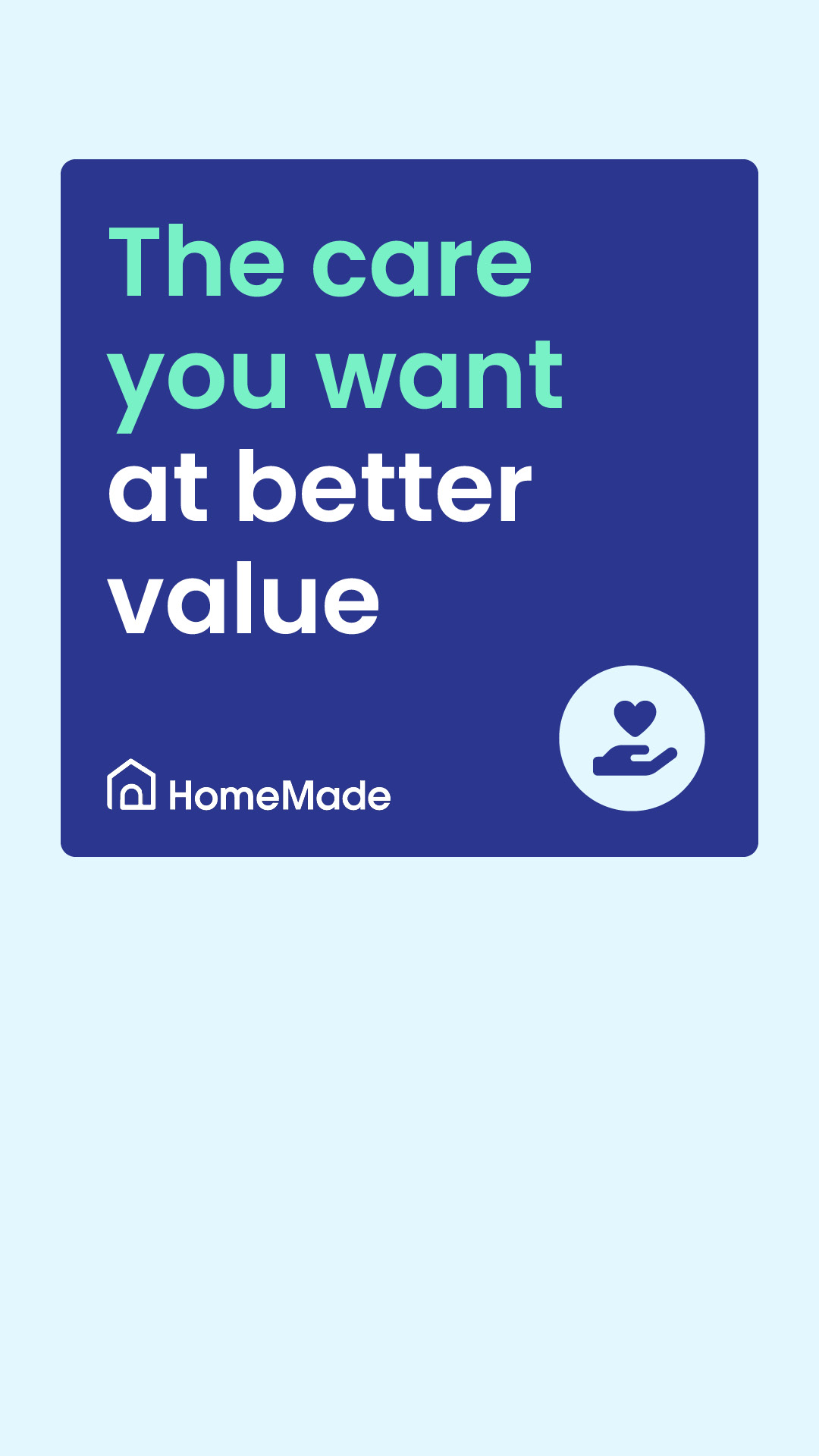 HomeMade Support Facebook ad