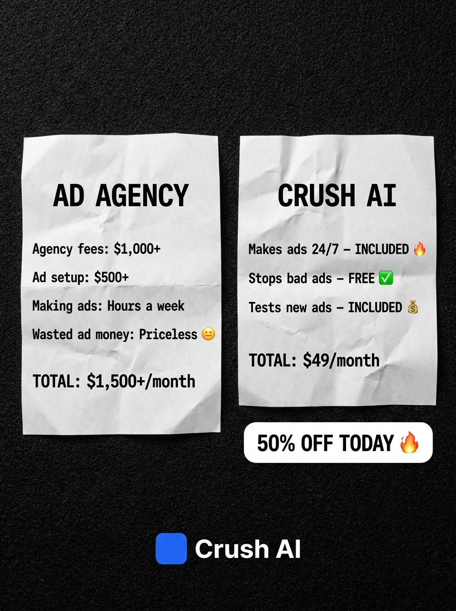 trycrush.ai Facebook ad