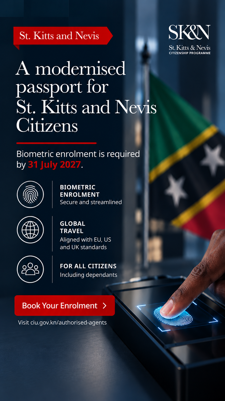 St. Kitts and Nevis Citizenship Programme Facebook ad: A New Era for St. Kitts and Nevis