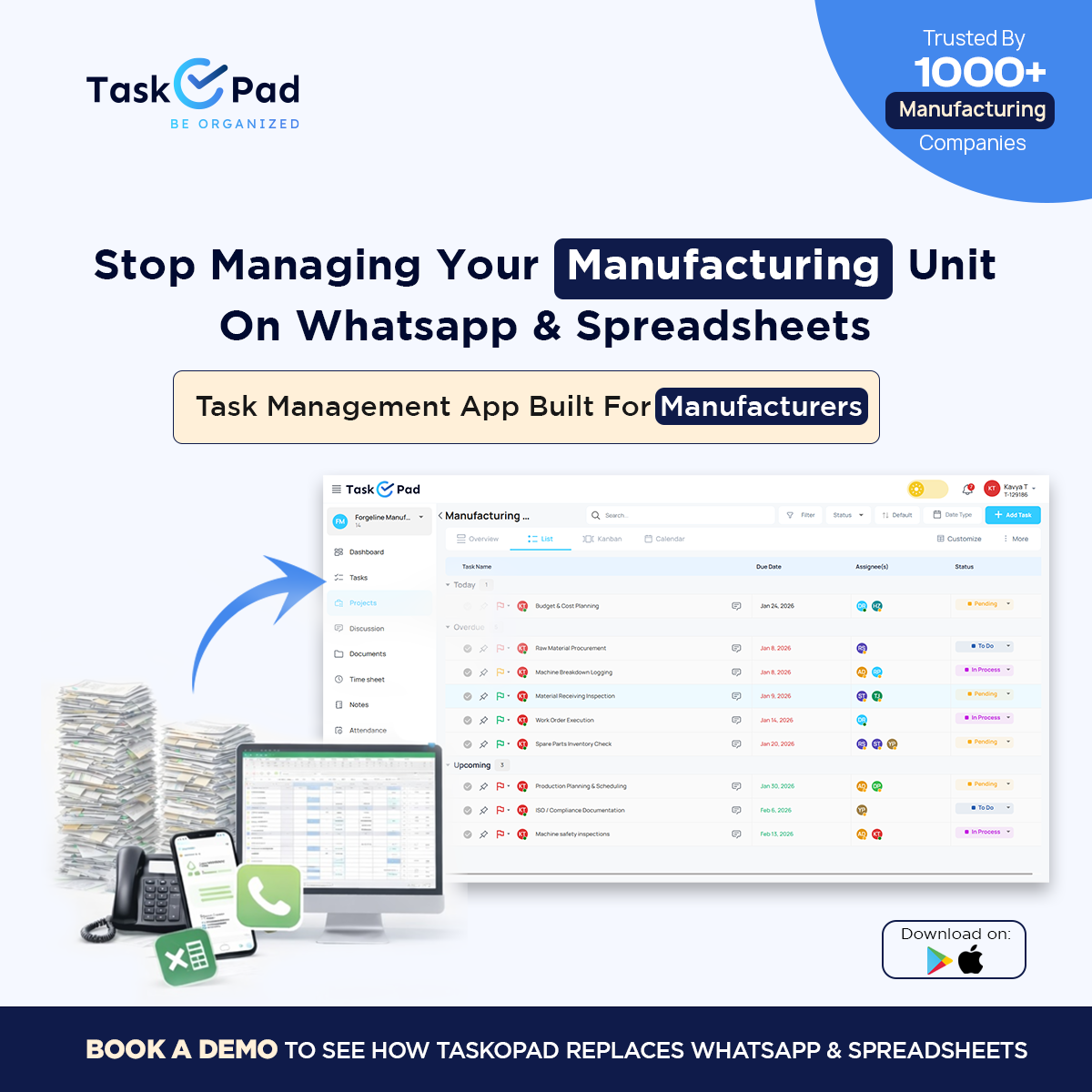 Taskopad - The Task Management Platform Facebook ad