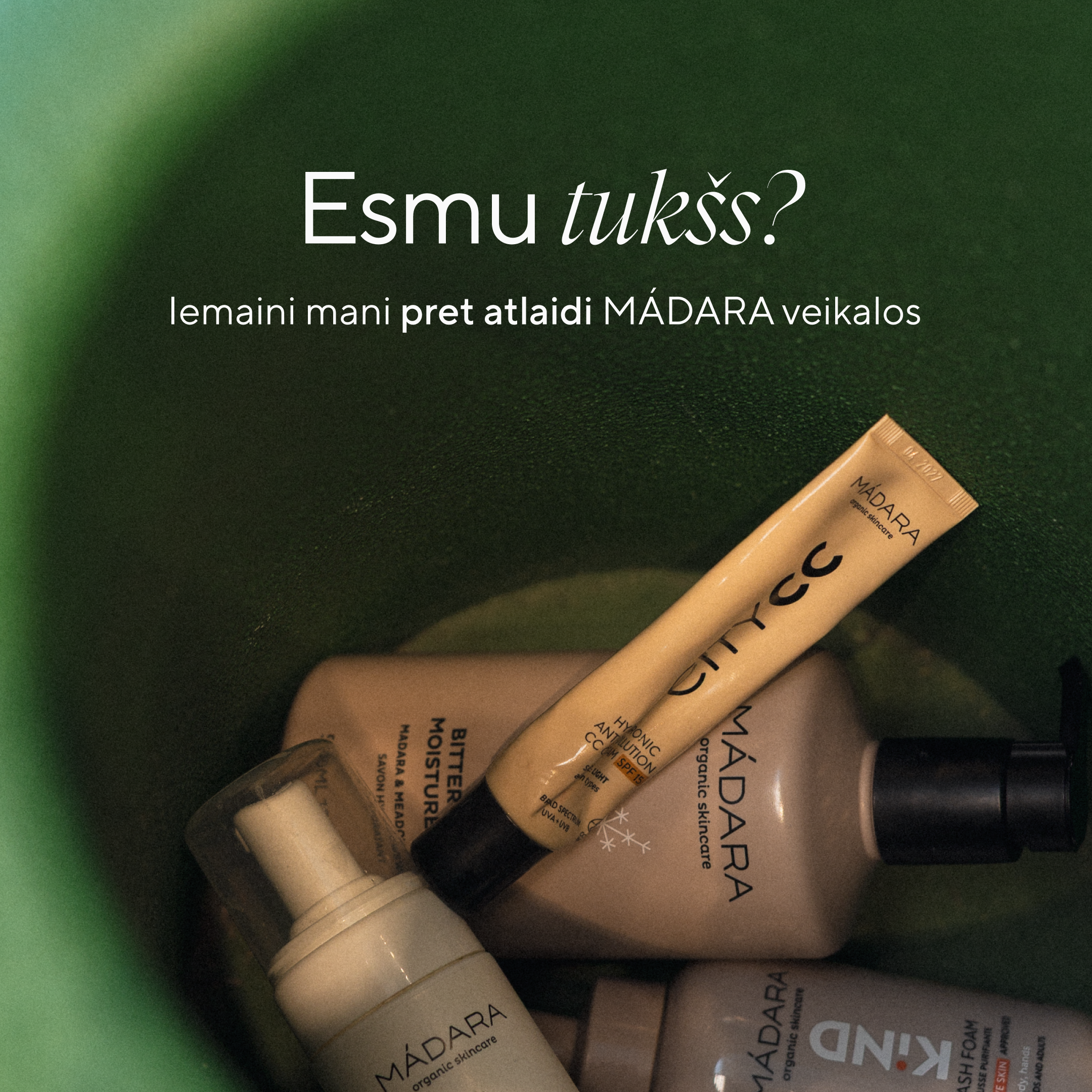 Mádara Organic Skincare Facebook ad
