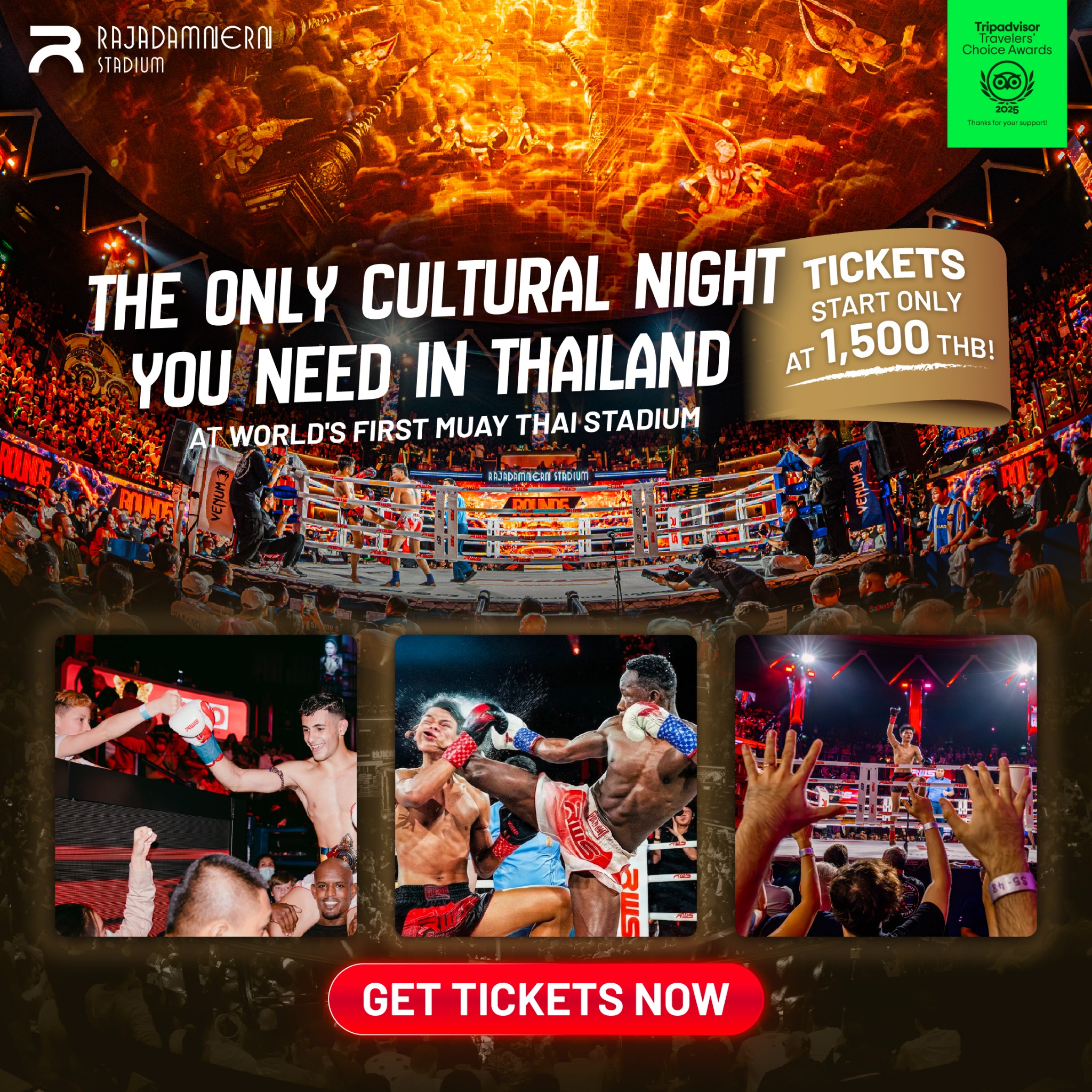 Rajadamnern Stadium เวทีราชดำเนิน Facebook ad
