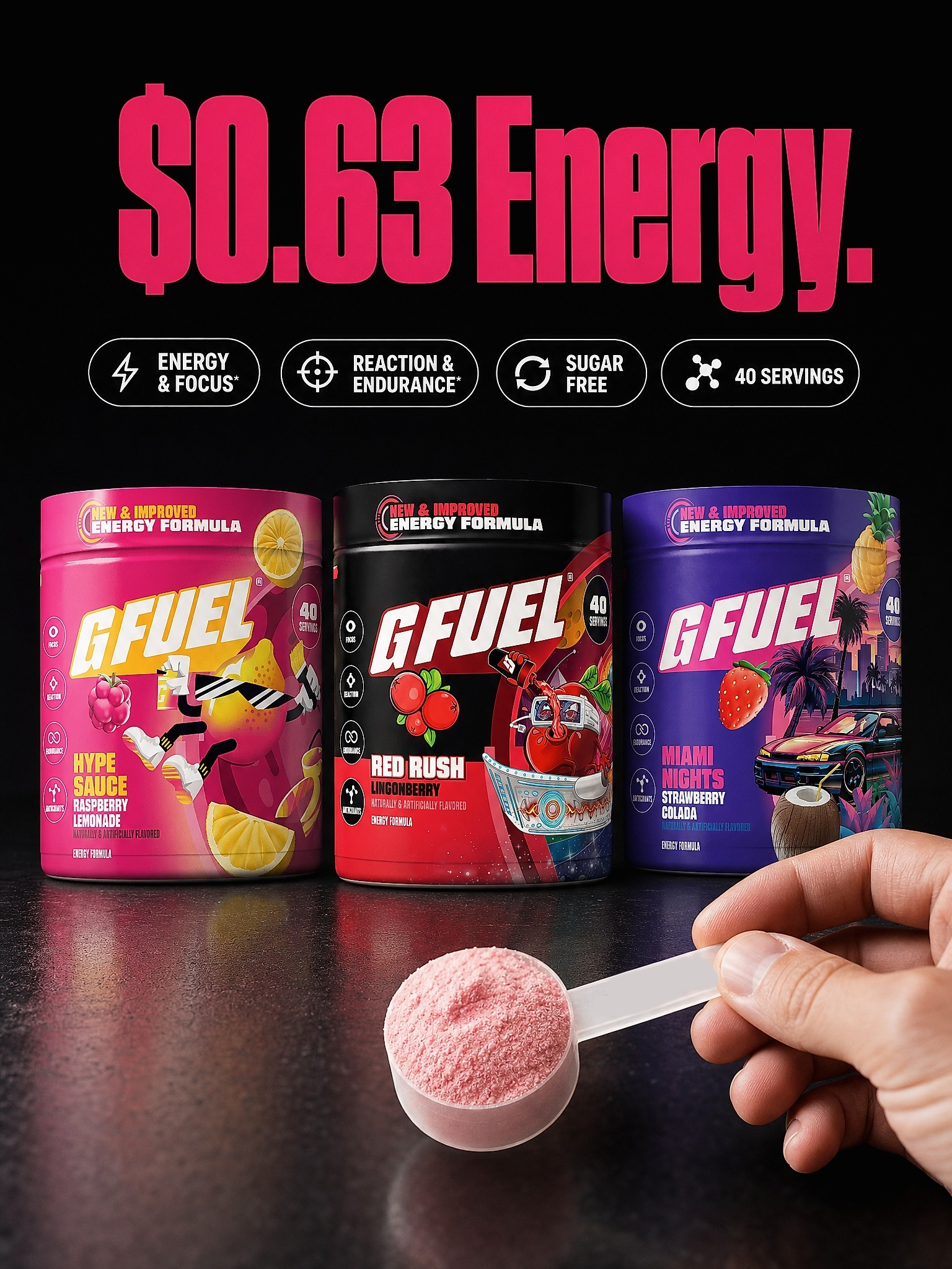 G FUEL Facebook ad
