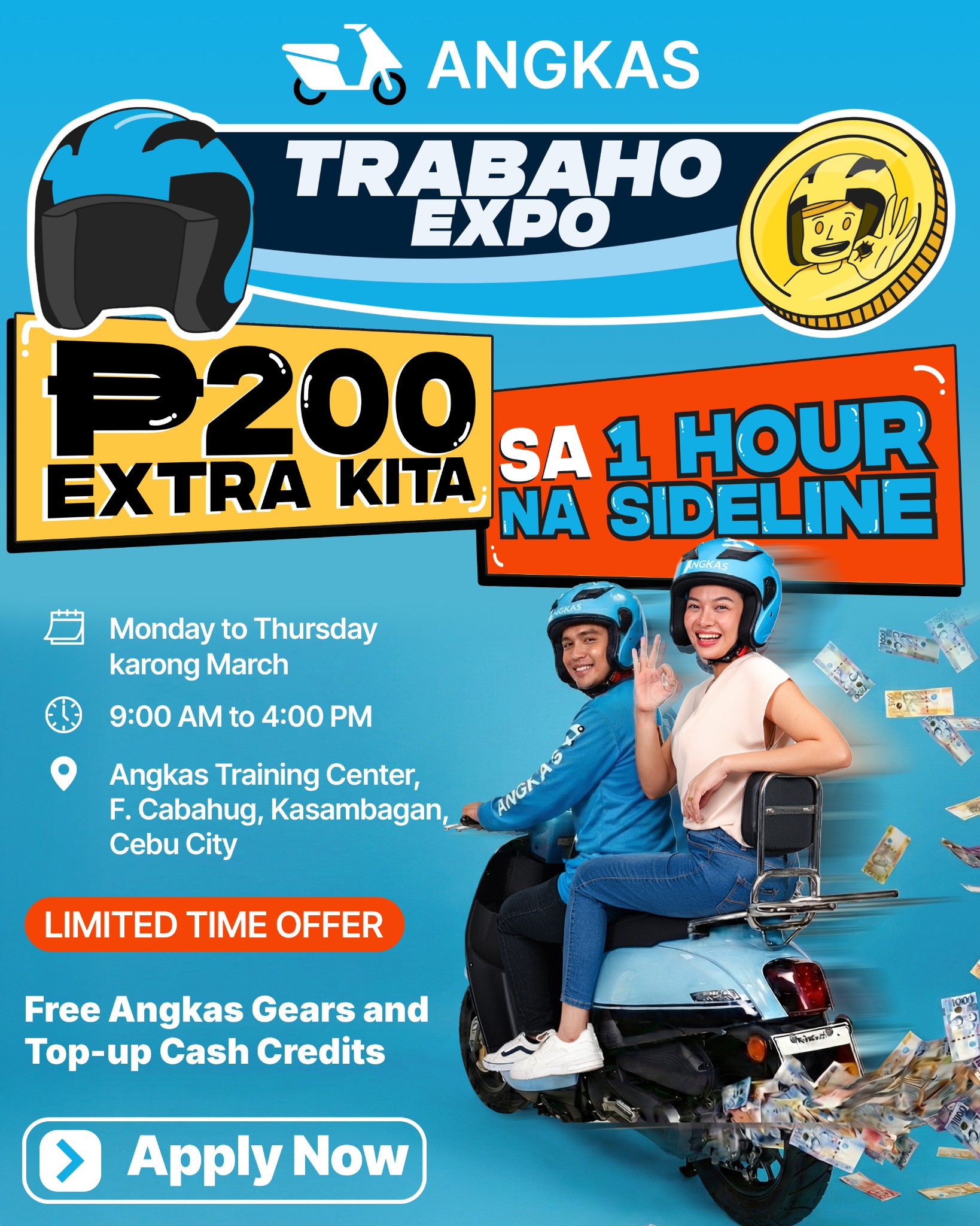 Angkas Barkada Cebu Facebook ad: Mahimong Angkas Biker