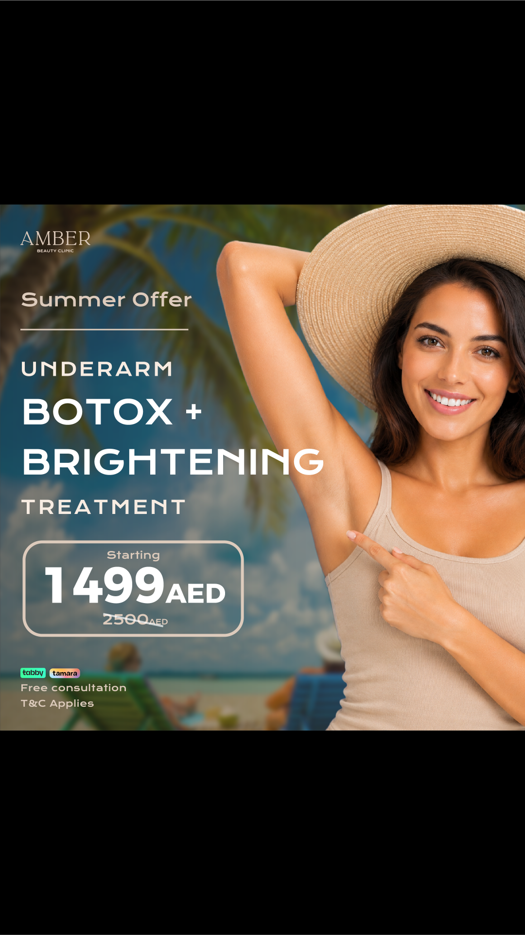 Amber Beauty Clinic Facebook ad from Jun 3, 2026