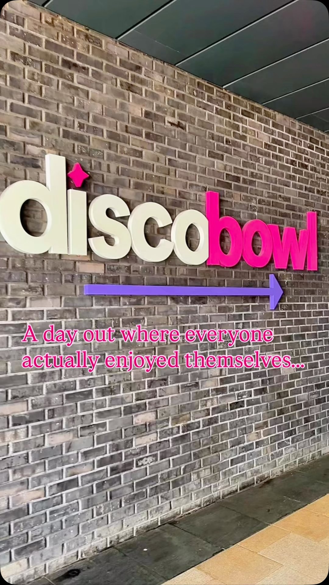 Discobowl Newport Facebook ad: I think we’ve finally found a family day…