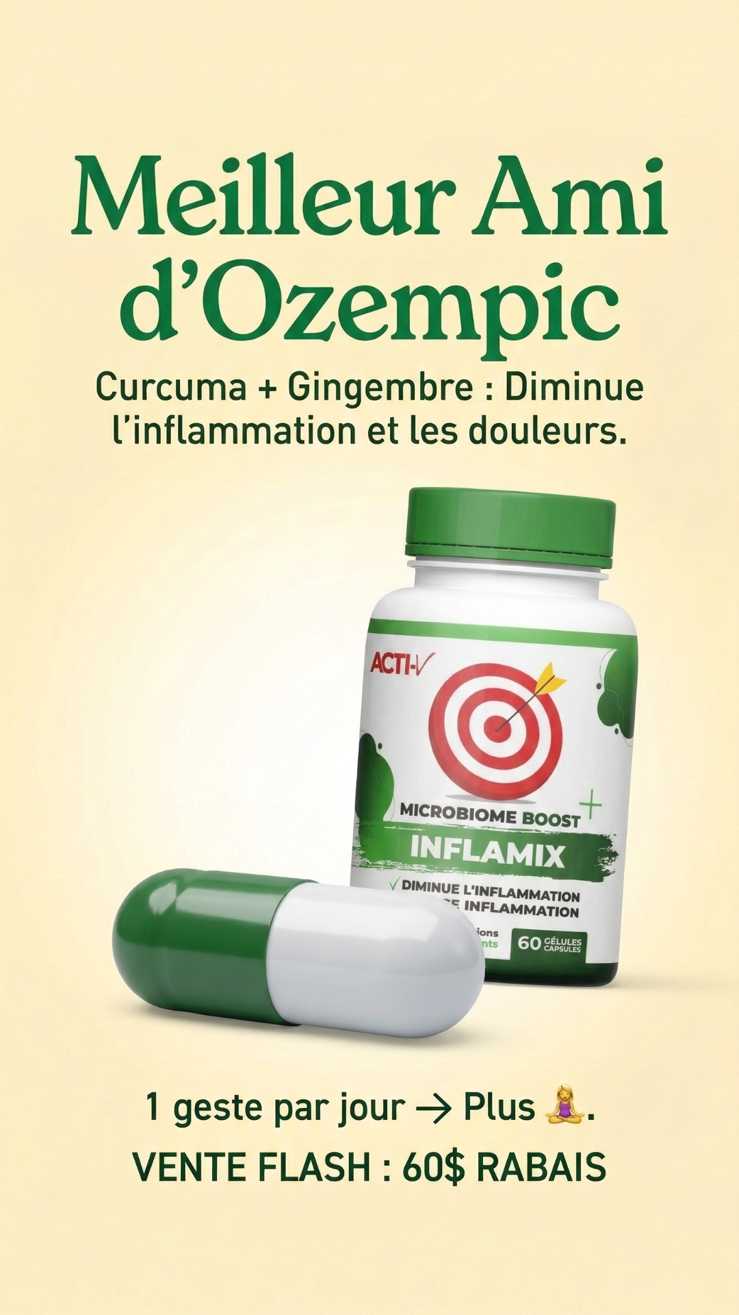 Acti-V : Perte de Poids et Microbiome Facebook ad