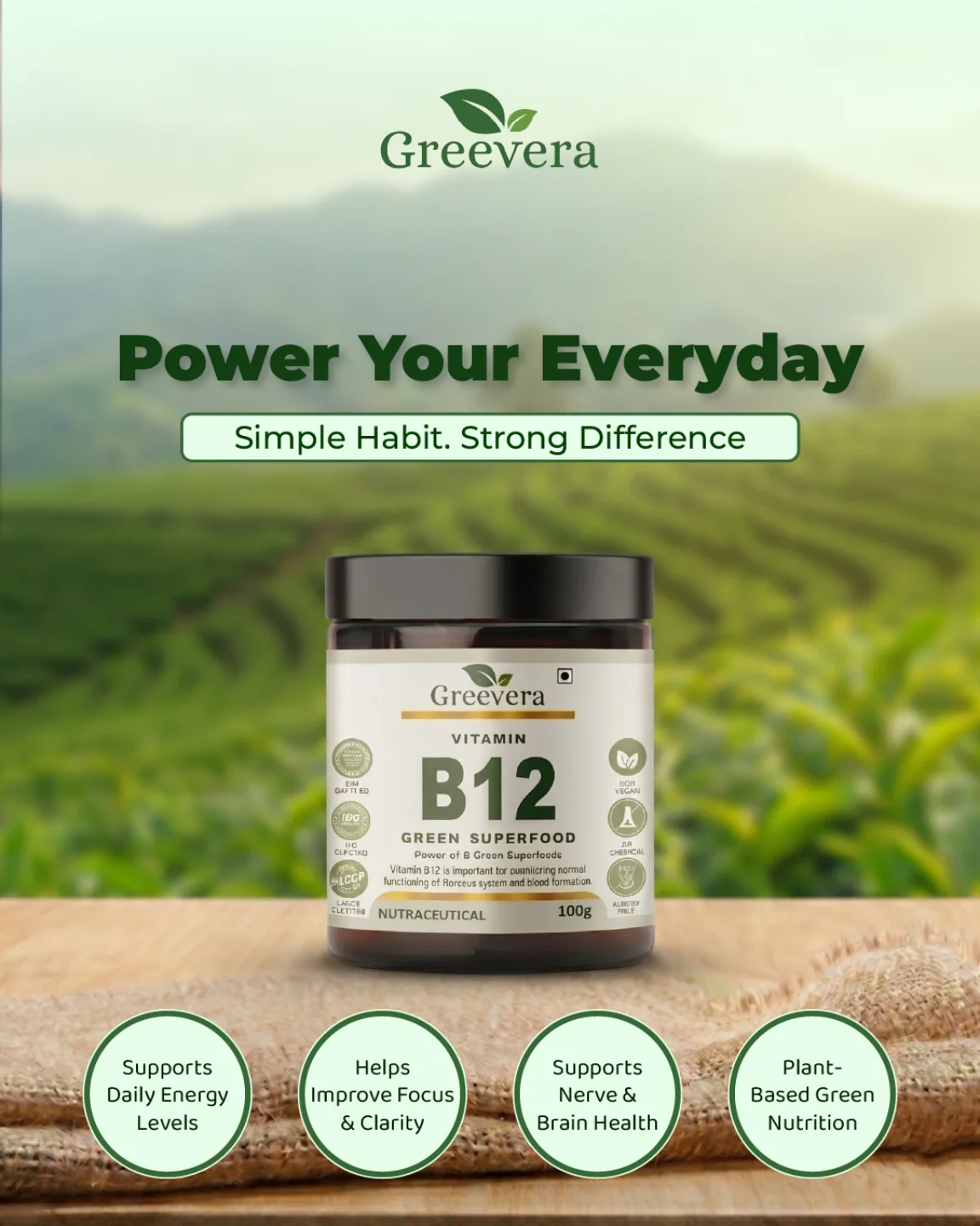 Greevera Life Facebook ad: Simple habit. Strong difference.