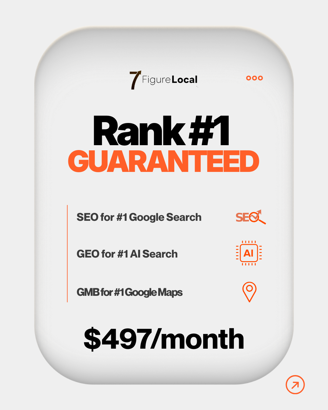 7FigureLocal Facebook ad: #1 on Google & ChatGPT in 90 Days - or Your Money Back