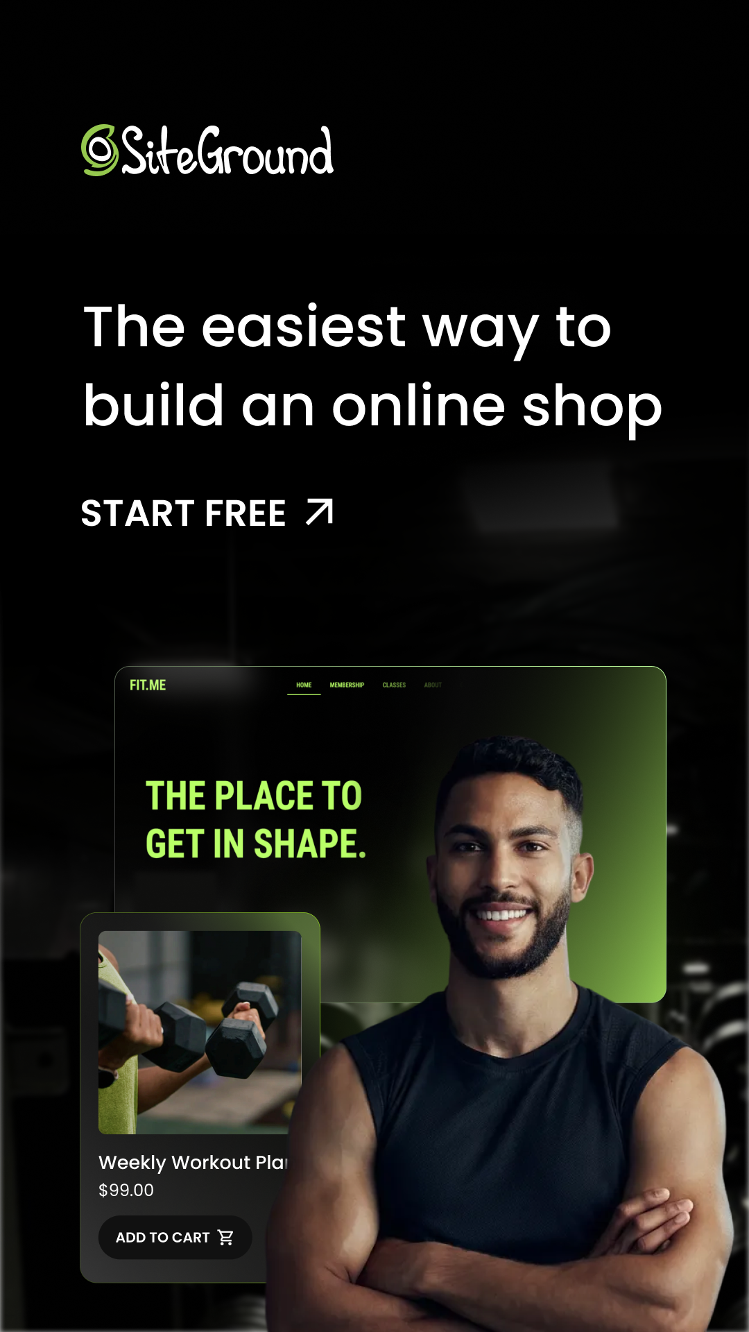 SiteGround Facebook ad