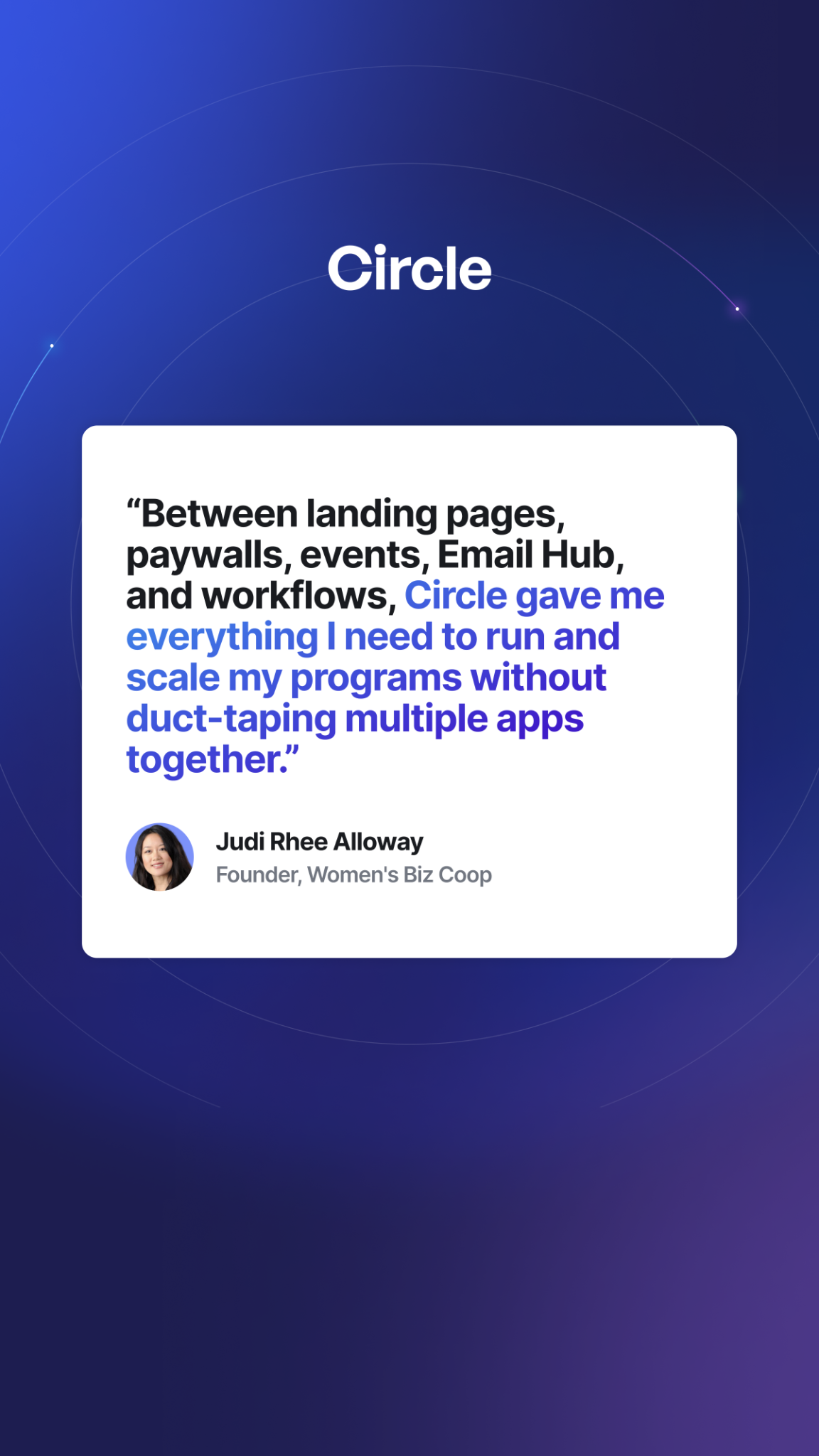Circle Facebook ad from Jul 14, 2026
